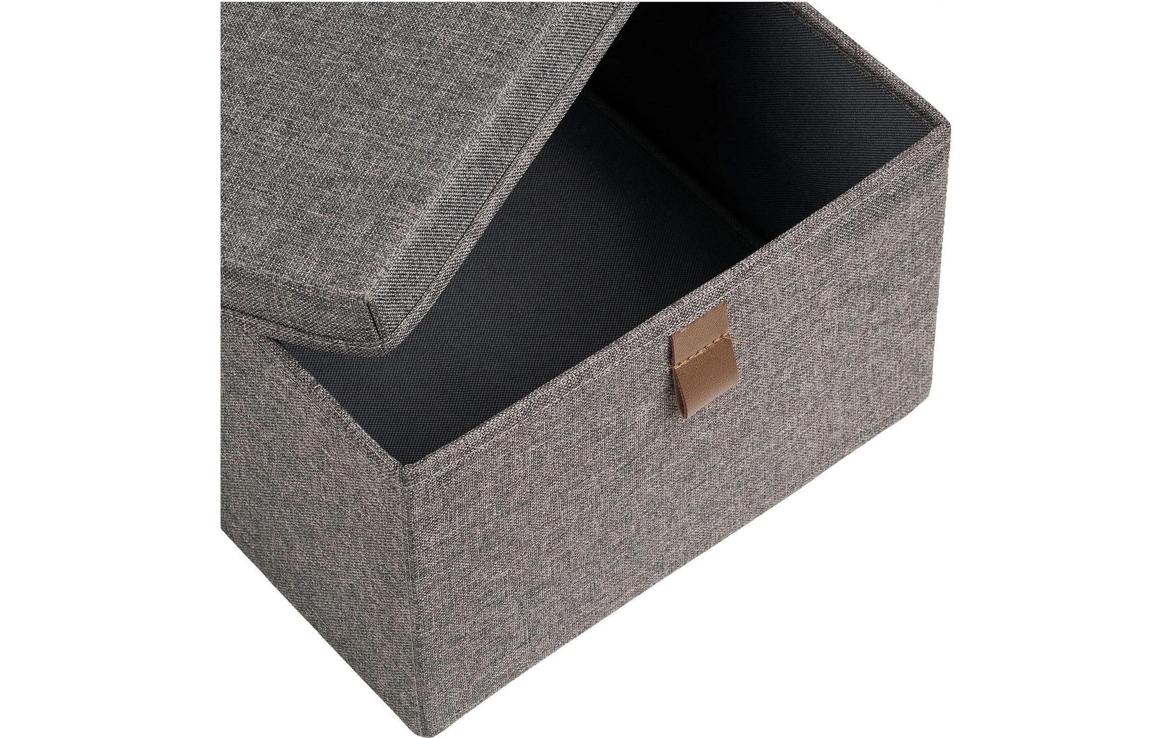 House Nordic Boîte de rangement »Noto, 3er-Set« Set élégant de trois boîtes textiles grises