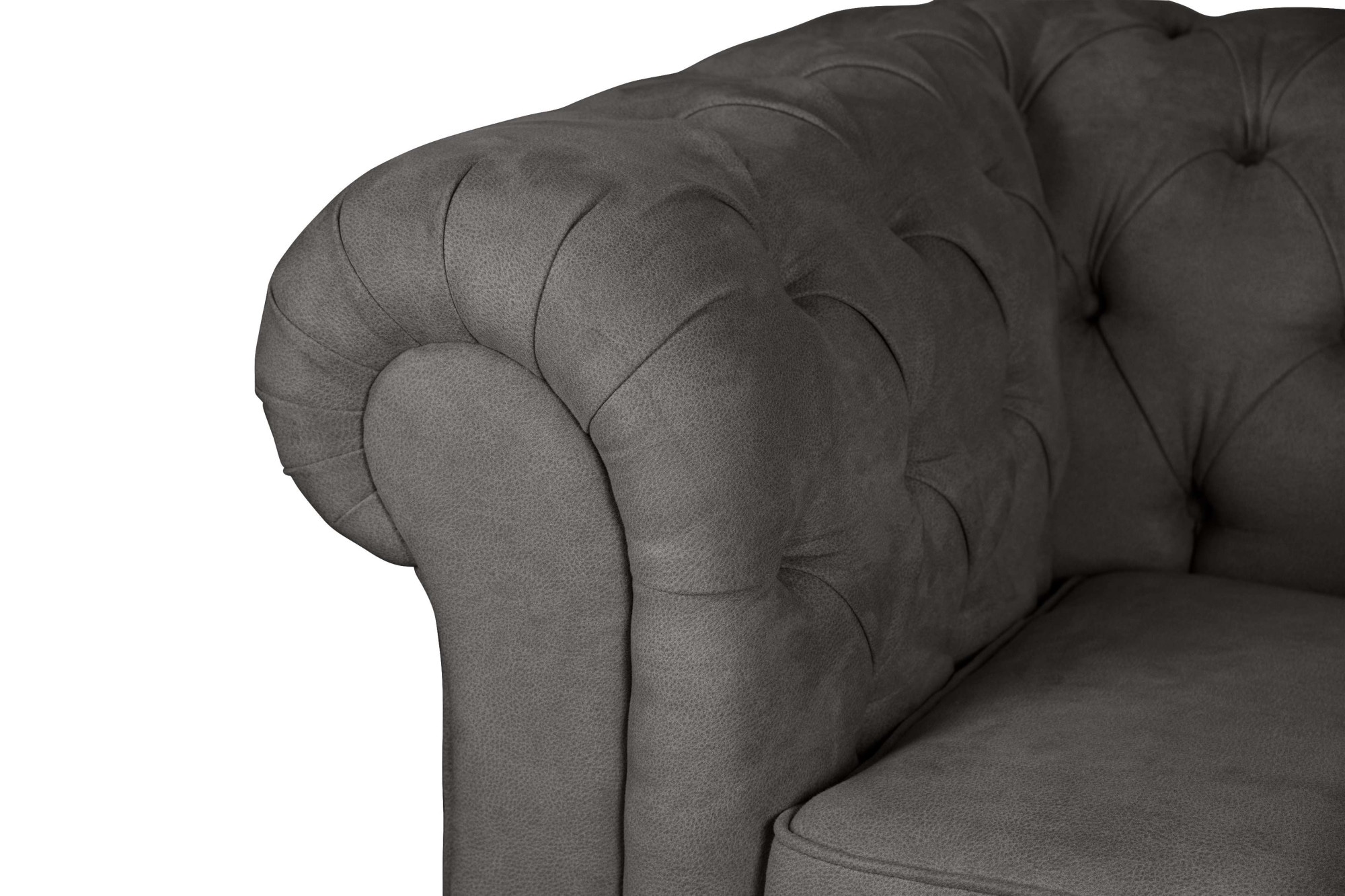 Home affaire 2-Sitzer »CHARENTE, Chesterfield-Sofa, Wellenfederung, Masse: B/T/H: 147/89/74 cm«, mit edler Knopfheftung und typischen Armlehnen