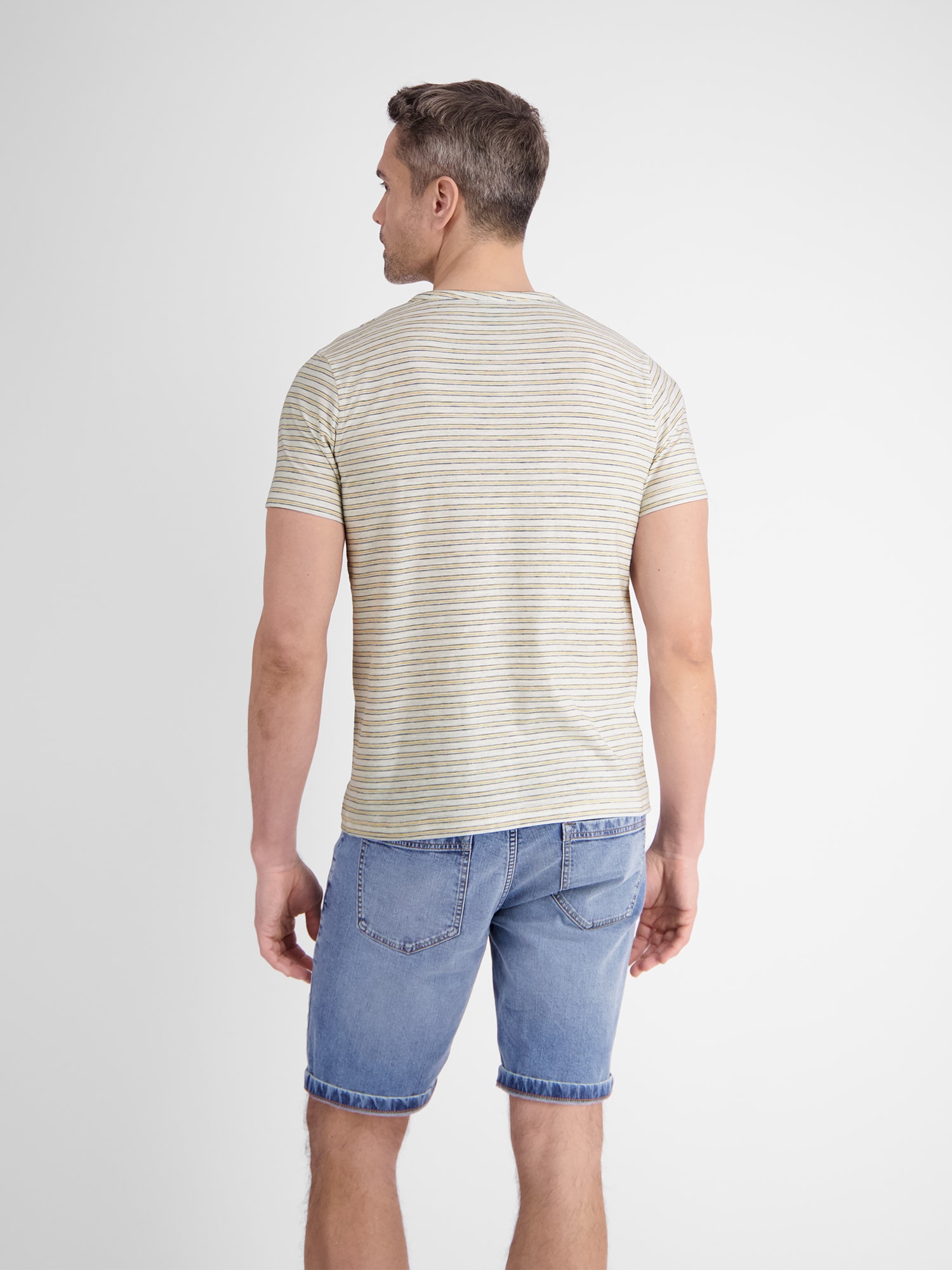 LERROS Henleyshirt »LERROS Herren Serafino-Shirt, gestreift«