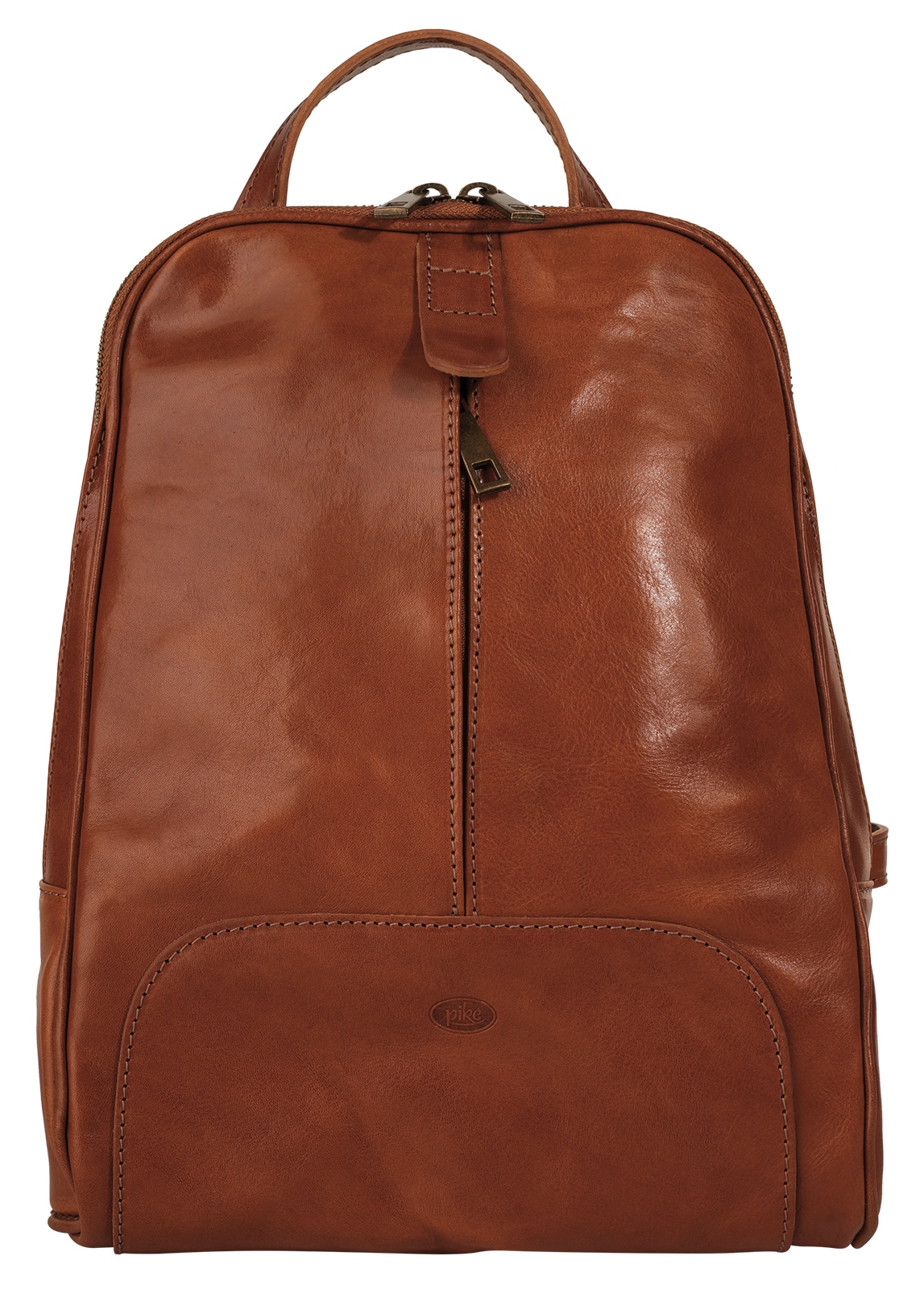 Image of Piké Tagesrucksack "PIKÉ Damen, Herren echt Leder, Made in Italy" echt Leder, Made in Italy