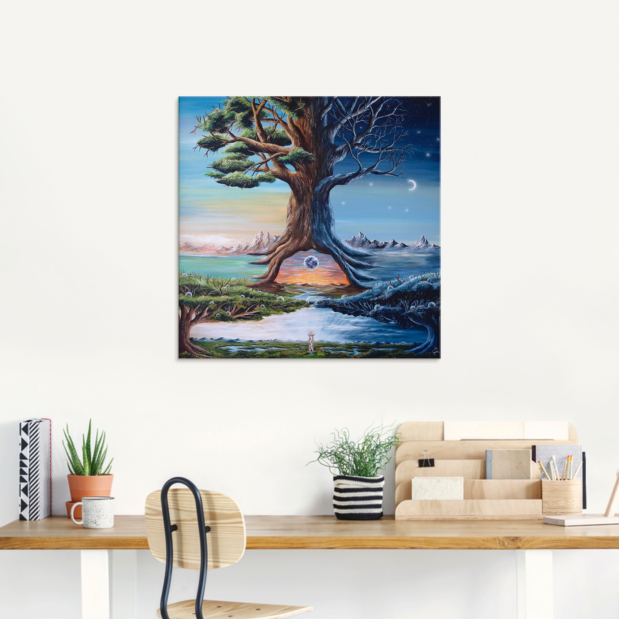 Artland Glasbild »Zwischenwelten« Landschaften 1 Stk. tlg. in verschiedenen Grössen