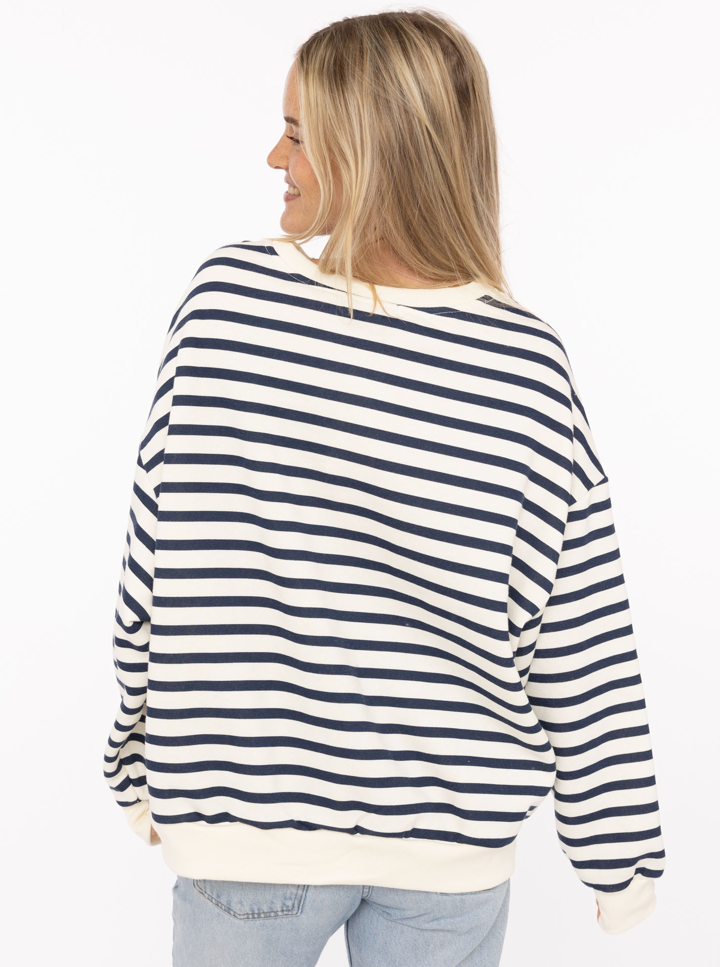 Zwillingsherz Sweatshirt »"Stripes"«, Rundhalsausschnitt, mit Streifen

