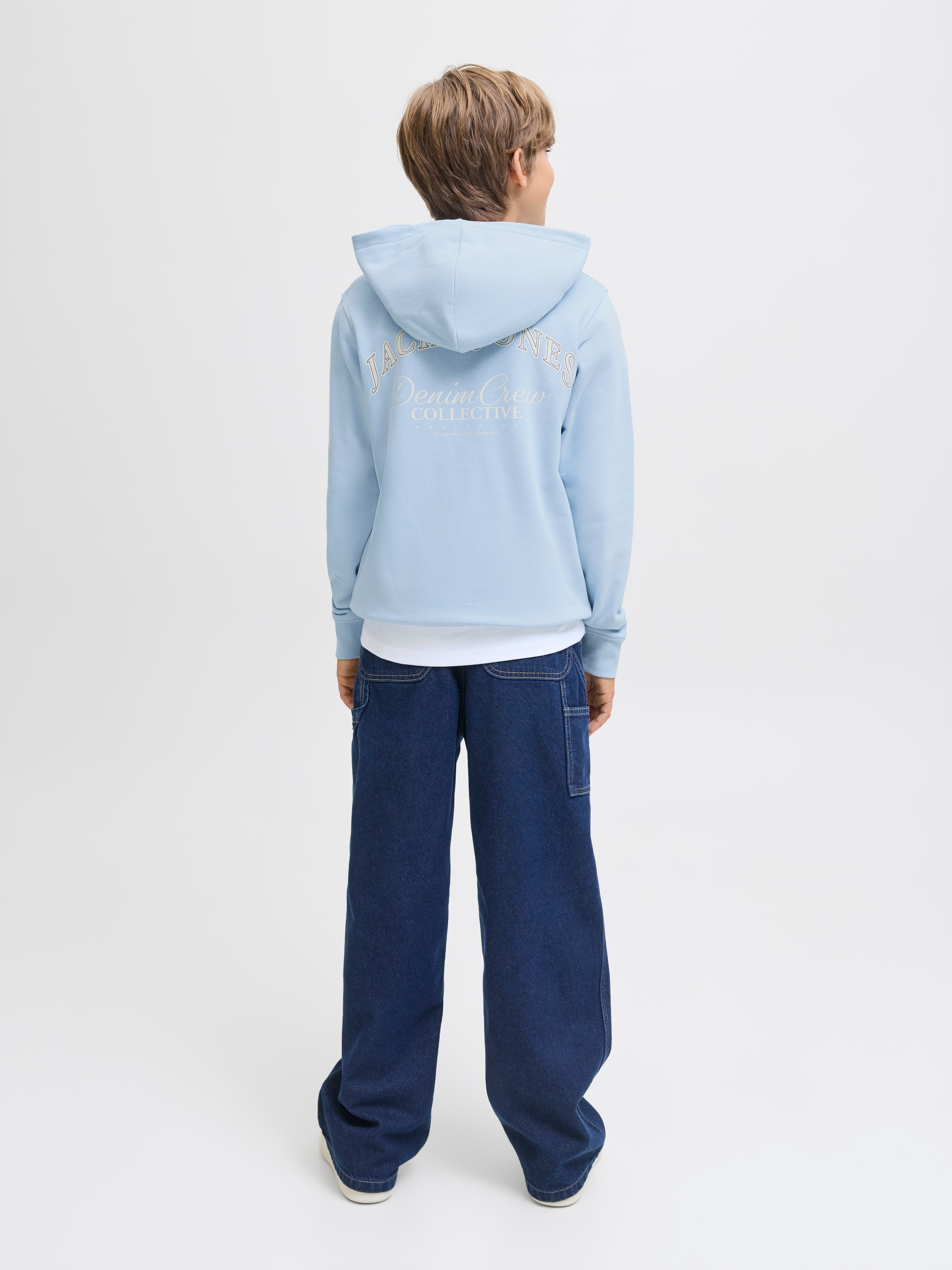 Jack & Jones Junior Kapuzensweatshirt »JJEBRANDES BACKP RELAXED SWEAT H SN JNR«