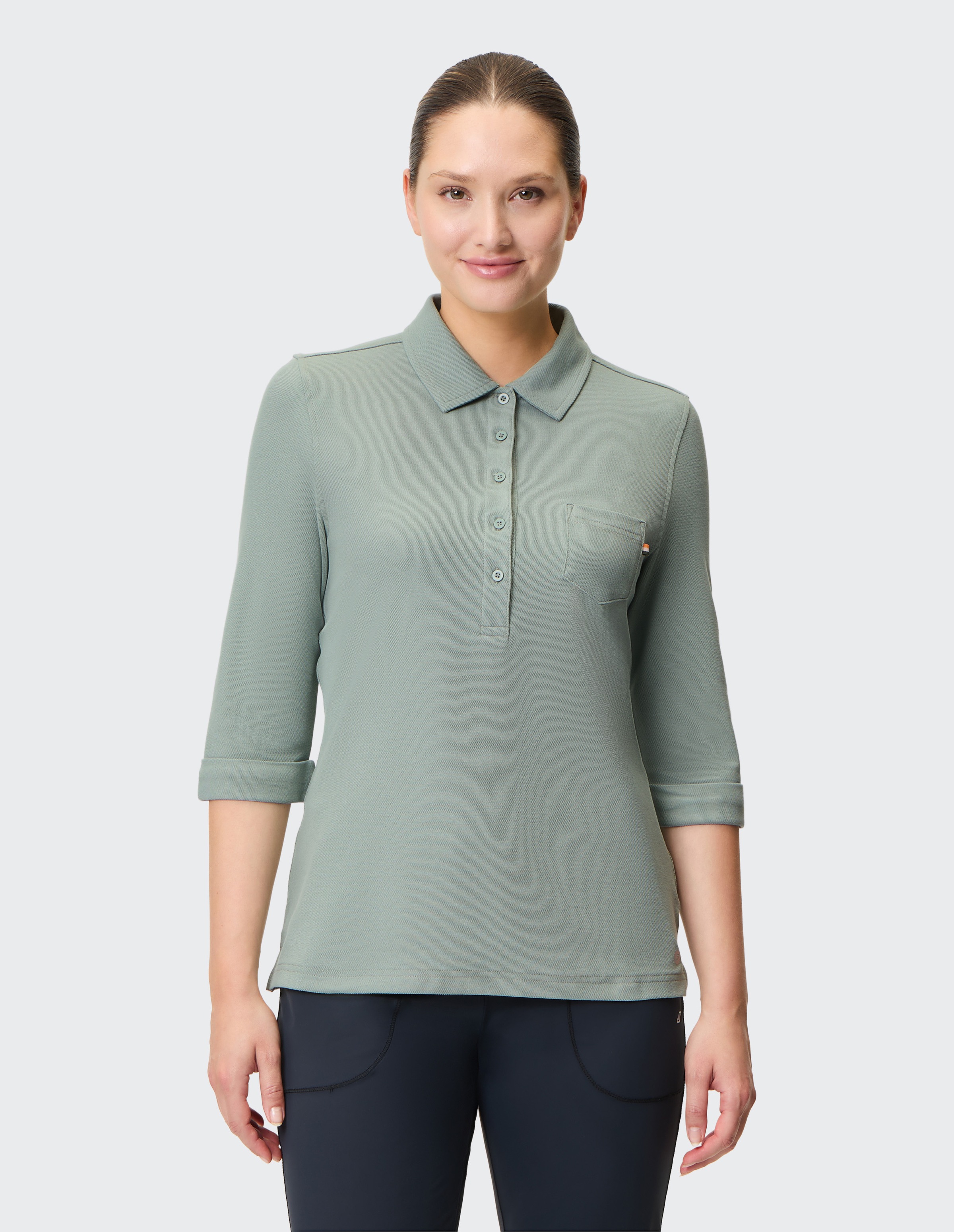 Image of Joy Sportswear Poloshirt "POLOSHIRT GISELE" aus Baumwolle und Polyester, erhältlich in den Grössen 36 bis 48