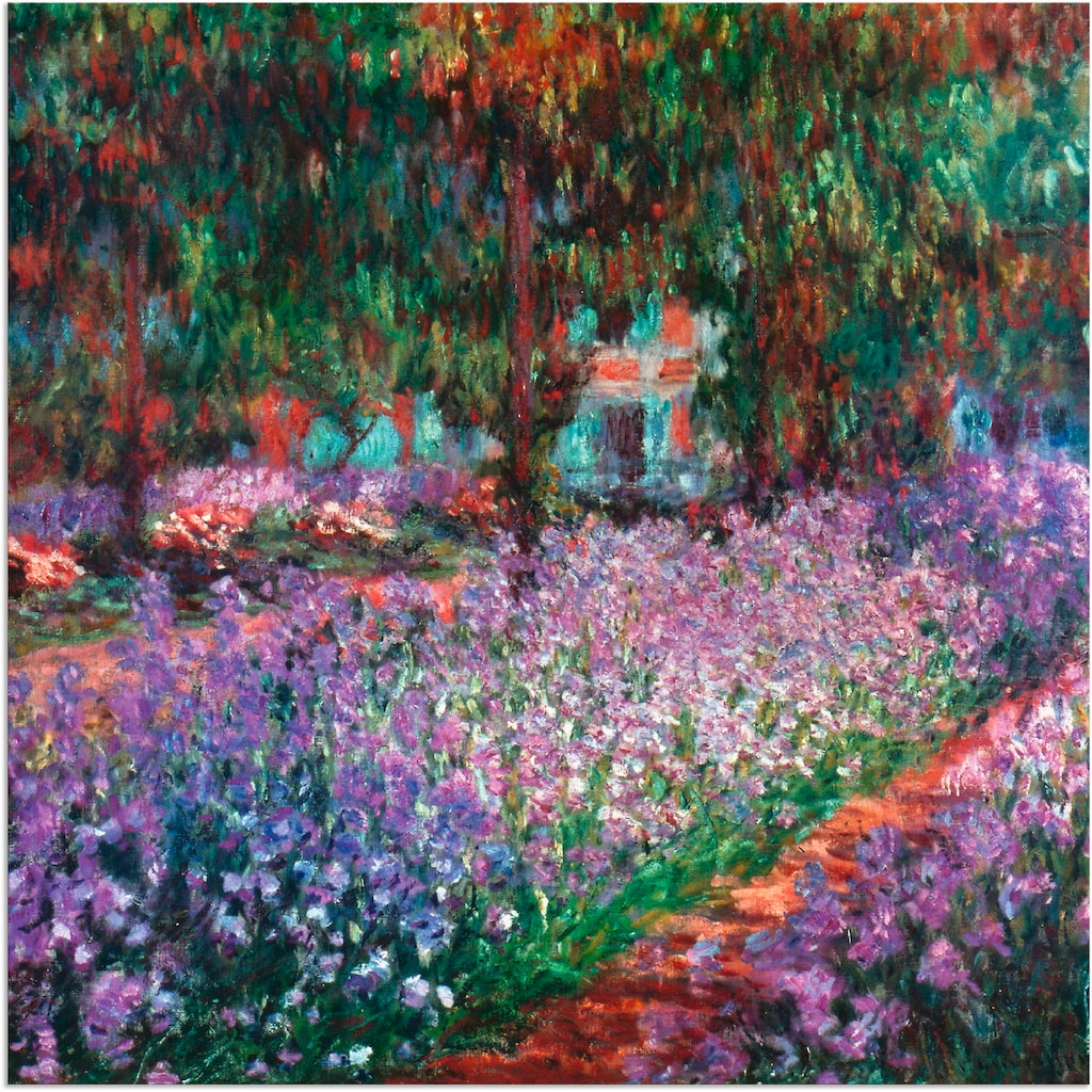 Artland Wandbild »Der Garten des Künstlers bei Giverny«, Garten, (1 St.)