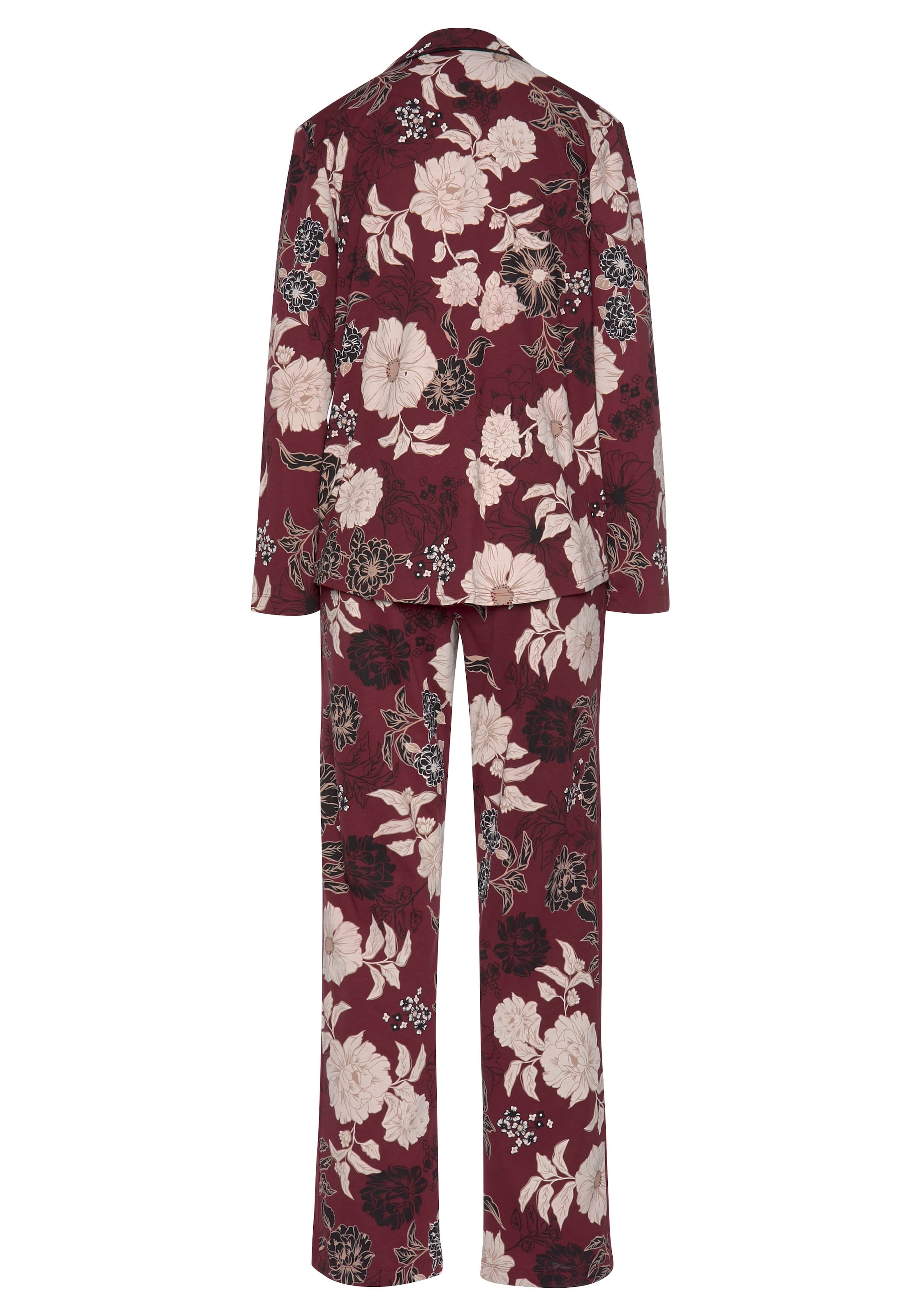 ♕ s.Oliver Pyjama, (2 Stück), Form in Blumenmuster klassischer mit tlg., kaufen 1 versandkostenfrei