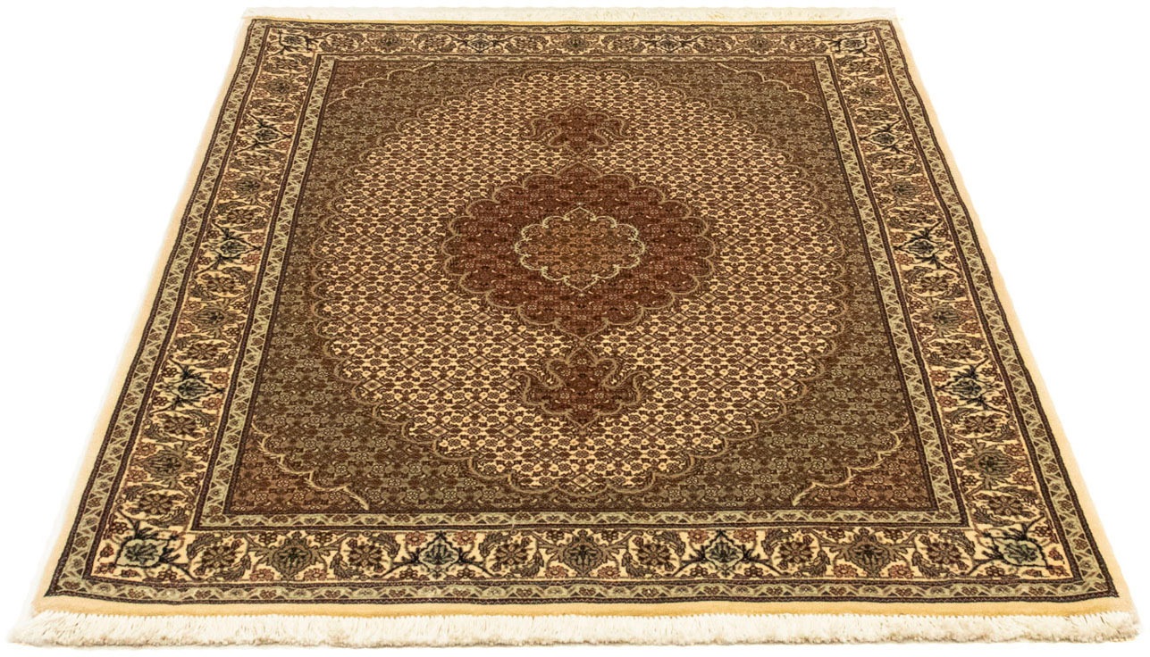 Image of morgenland Orientteppich »Perser - Täbriz - Royal - 148 x 102 cm - beige«, rechteckig, 7 mm Höhe, Wohnzimmer, Handgeknüpft, Einzelstück mit Zertifikat bei Ackermann Versand Schweiz