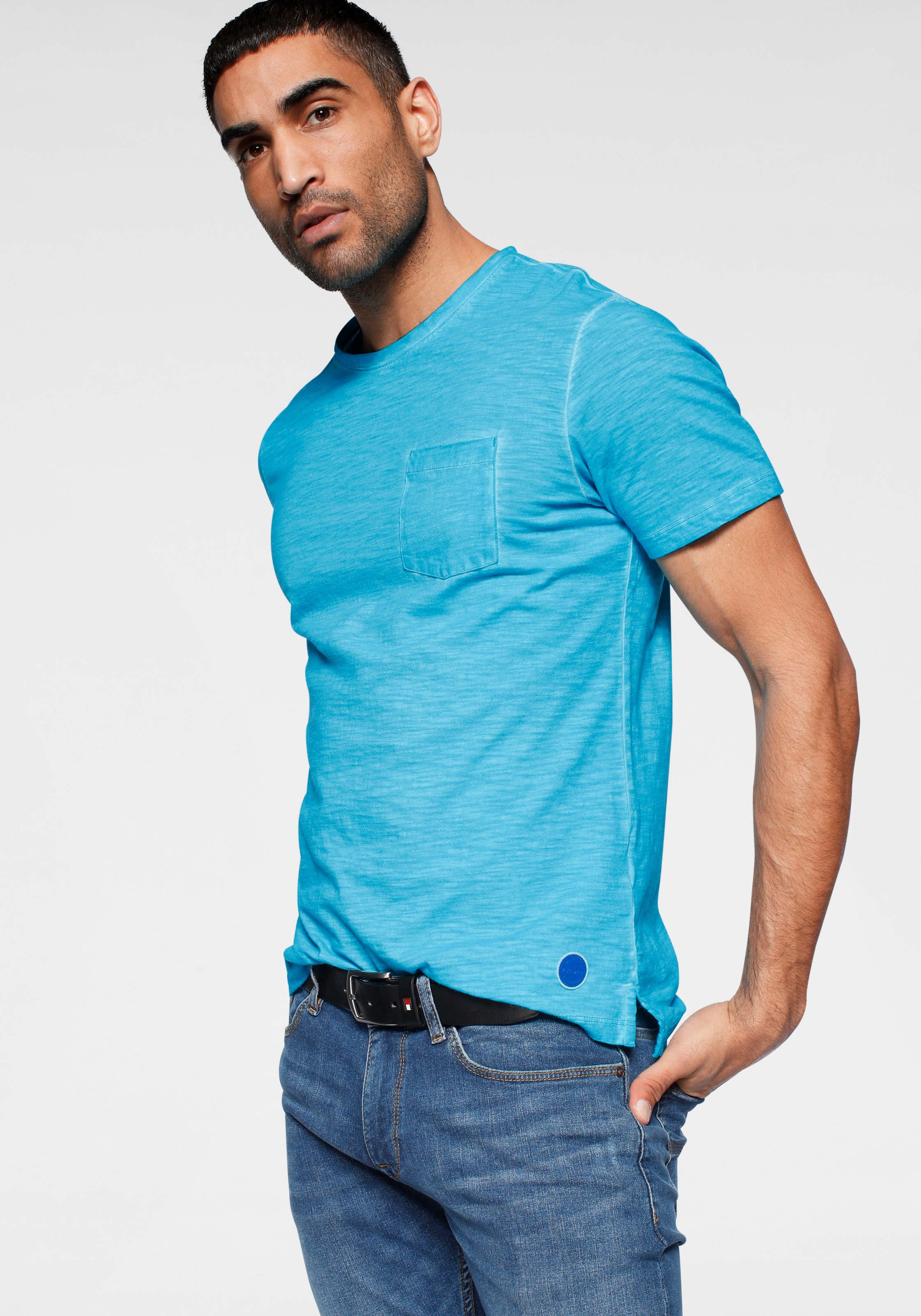 Image of s.Oliver T-Shirt, in Oil-washed-Optik bei Ackermann Versand Schweiz