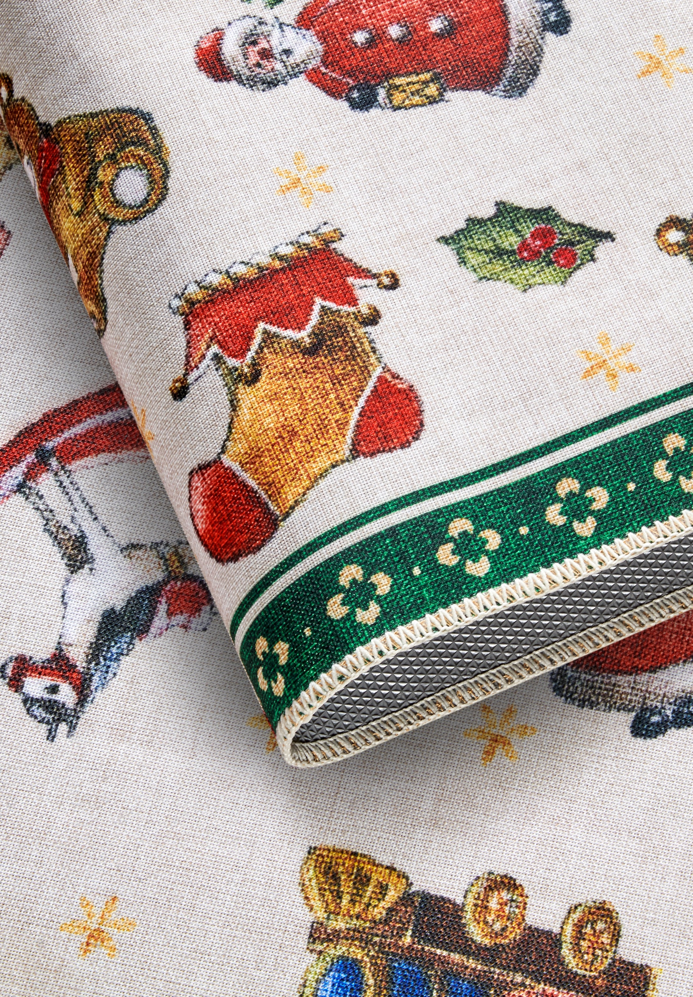 Villeroy & Boch Teppich »Nostalgic Toy's Delight, eckig, rund und Läufer«, rechteckig, 3 mm Höhe, Weihnachten, Wohnzimmer, Flur, Geschenk, Toys Delight, Dekoration