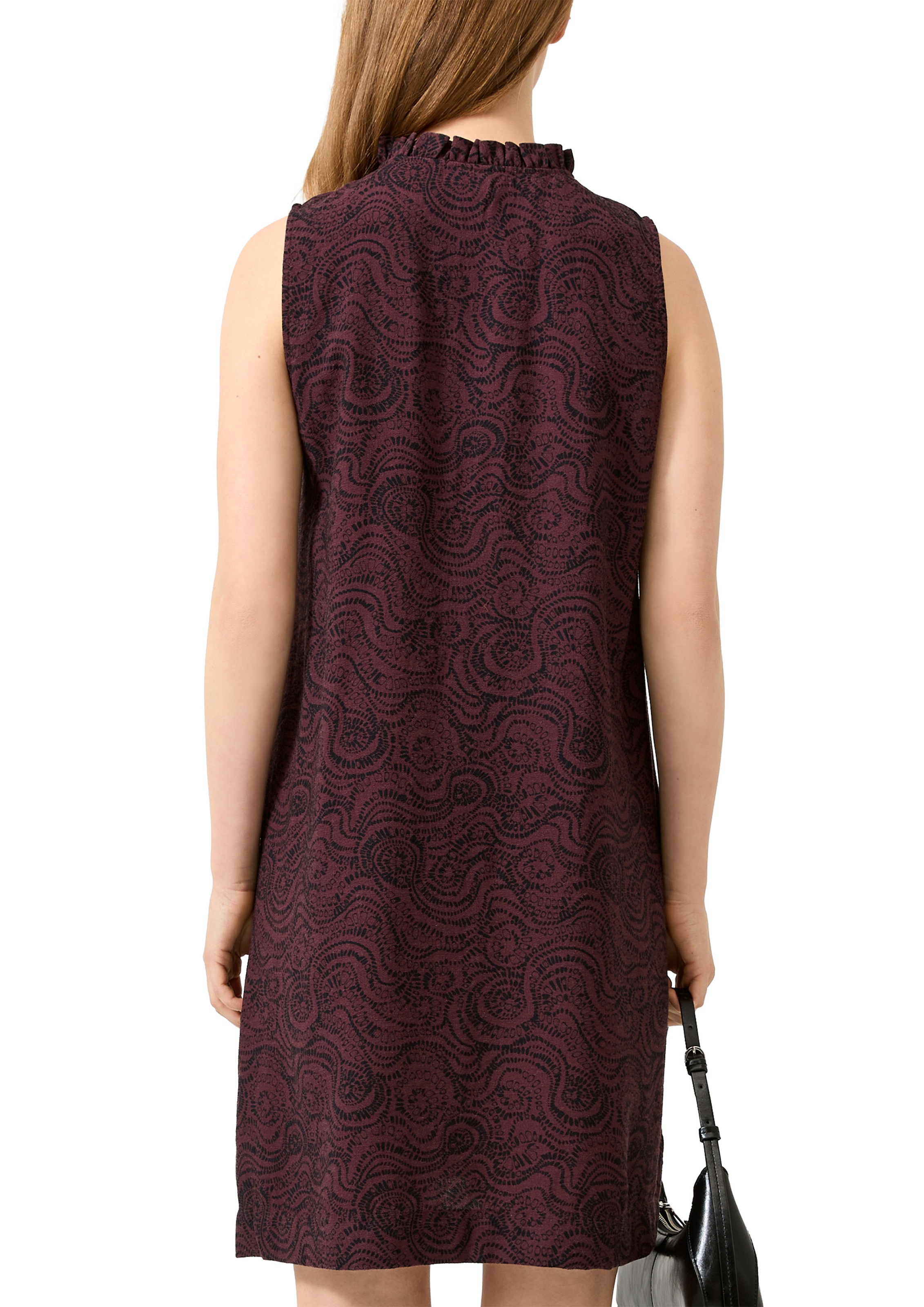 QS Robe imprimée Sans poches Robe d'été avec motif graphique