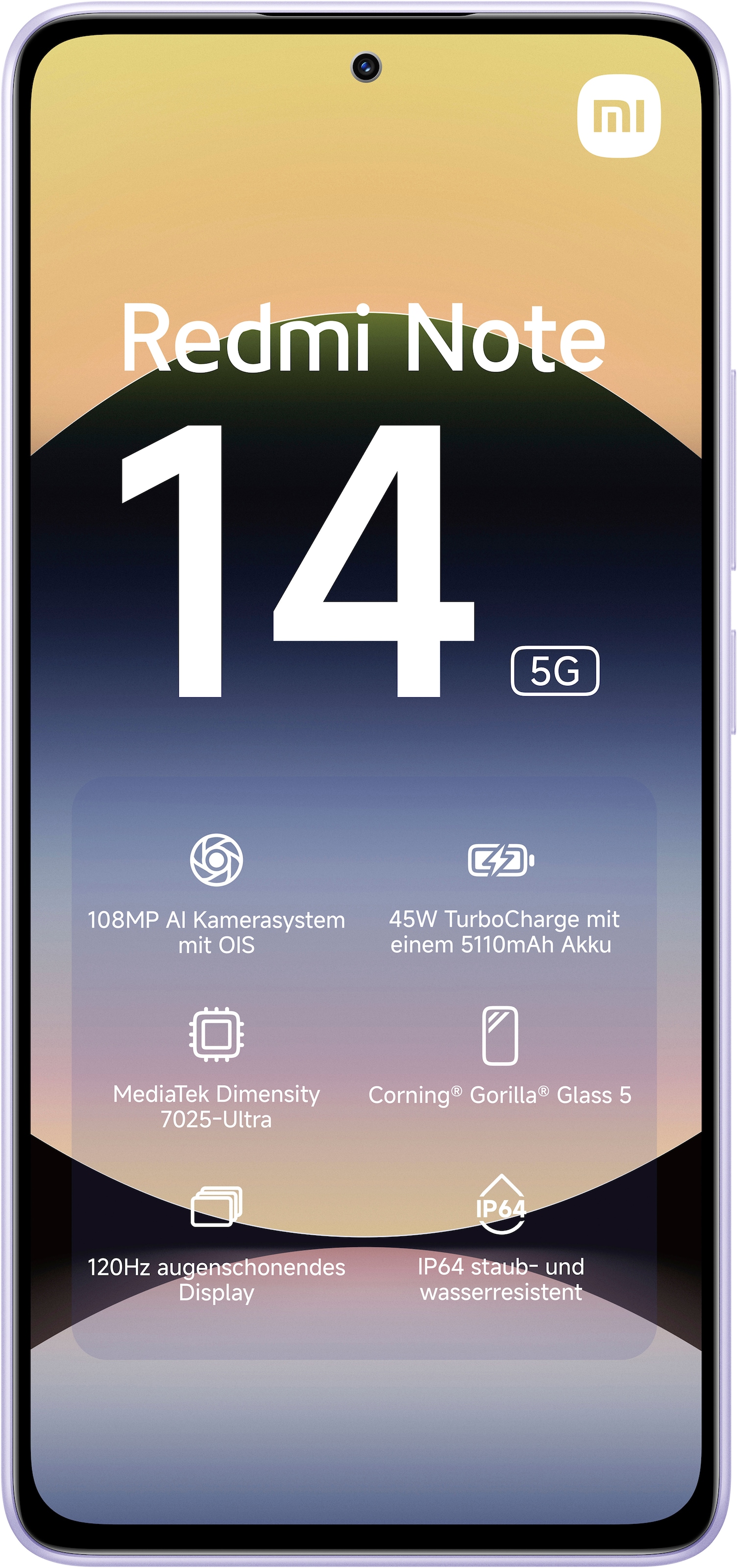 Xiaomi Smartphone »Redmi Note 14 5G« Lavendelviolett