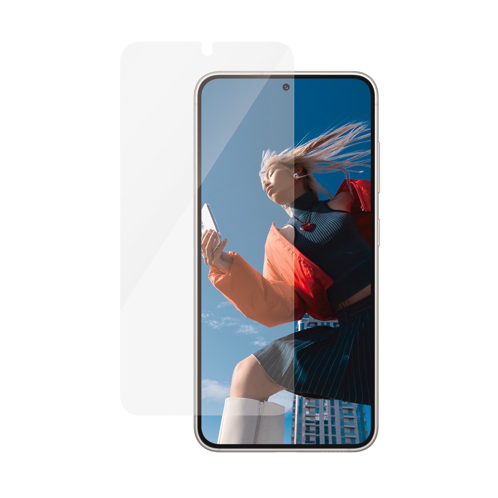 PanzerGlass Displayschutzglas »Ultra Wide Fit Screen Protector«, für Samsung Galaxy S24, Displayschutzfolie, stossfest, kratzbeständig
