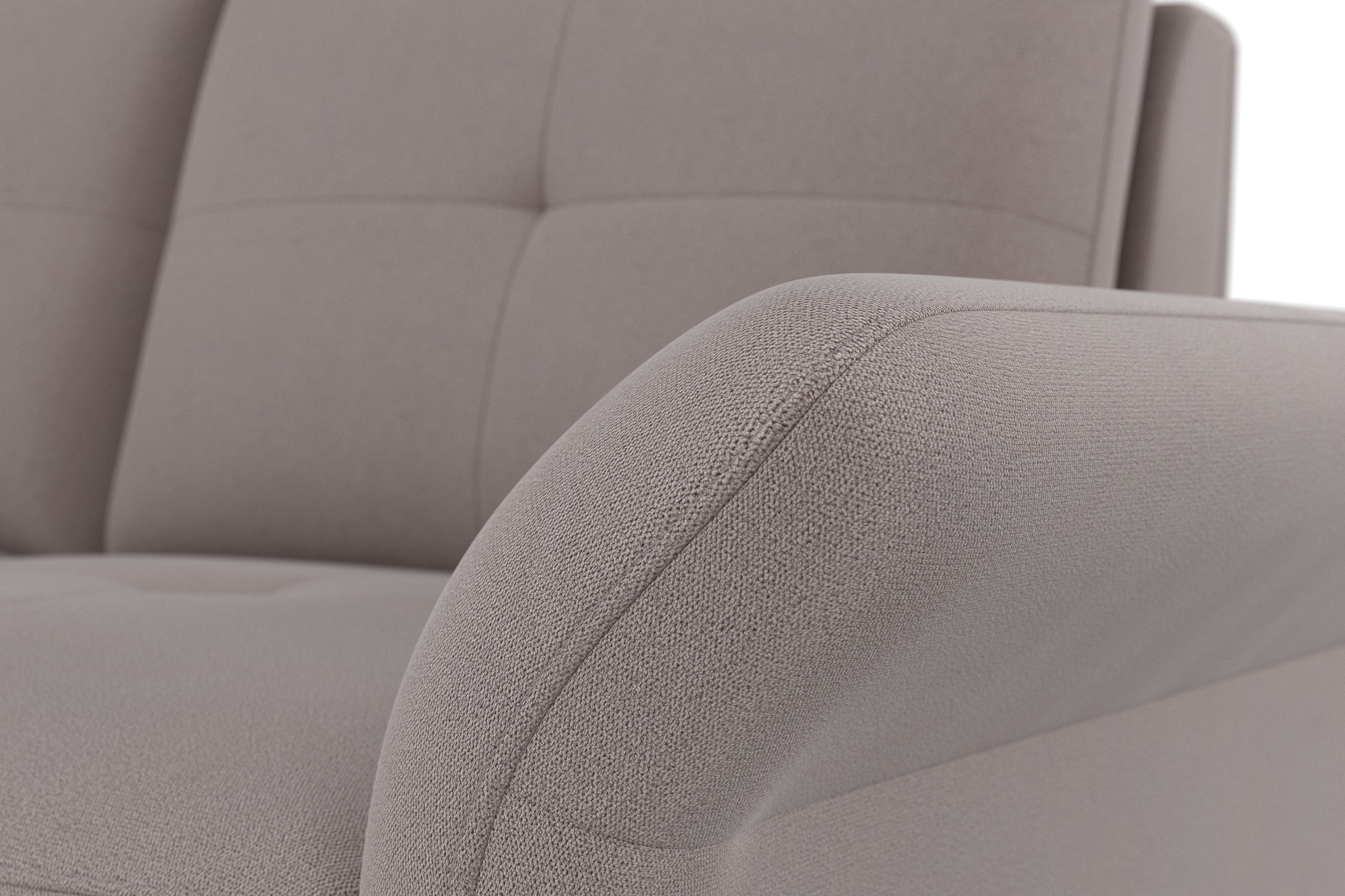 Places of Style Ecksofa »Calando L-Form«, wahlweise mit Bettfunktion, Bettkasten und Armteilfunktion