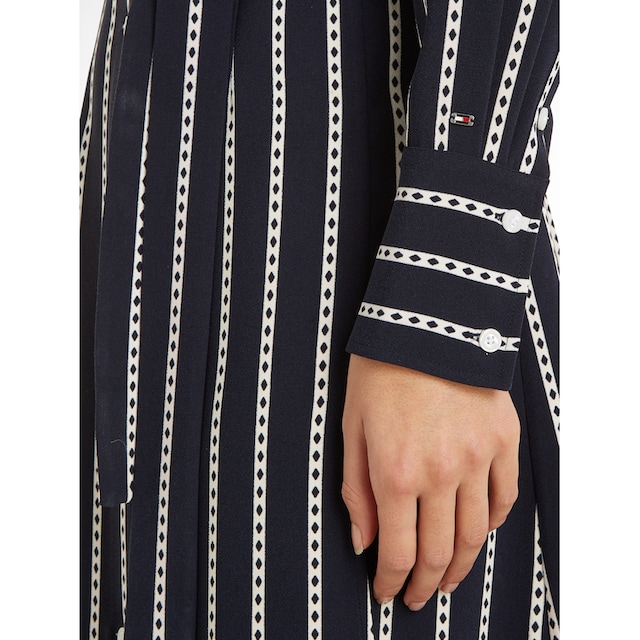 Tommy Hilfiger Shirtkleid »ARGYLE STRIPE MIDI SHIRT DRESS«, mit  Taillengürtel sans frais de livraison sur