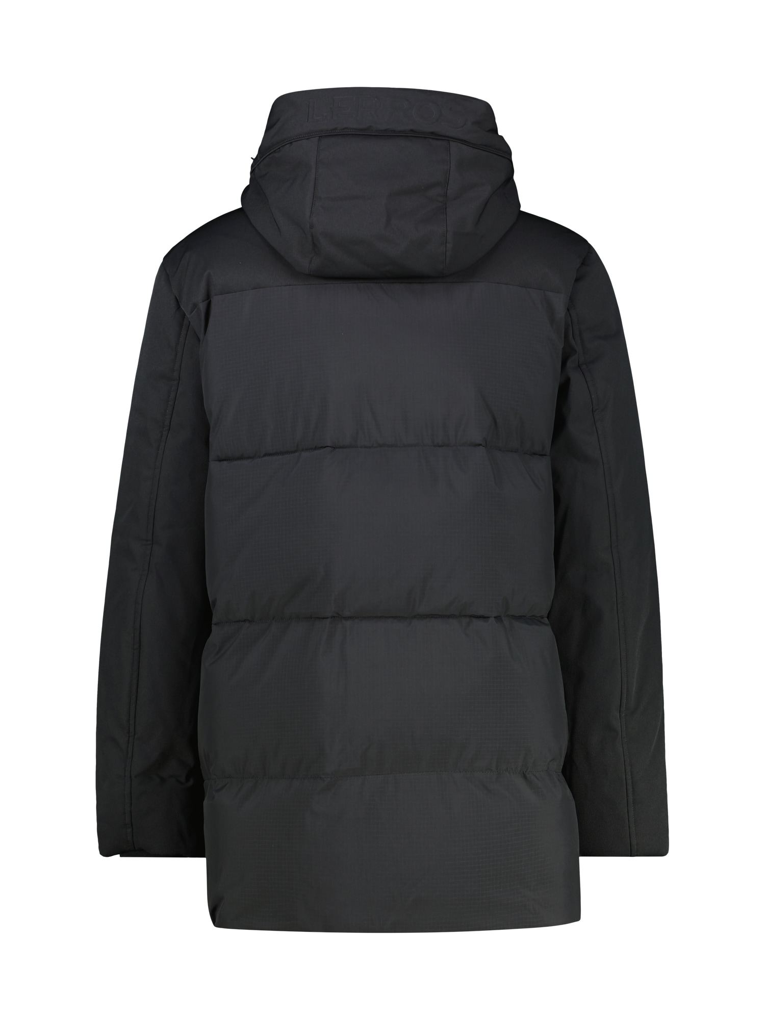 LERROS Parka »LERROS Funktionsparka in Shell-Materialmix, dick gefüttert« mit Kapuze Wasser- und windabweisend, atmungsaktiv