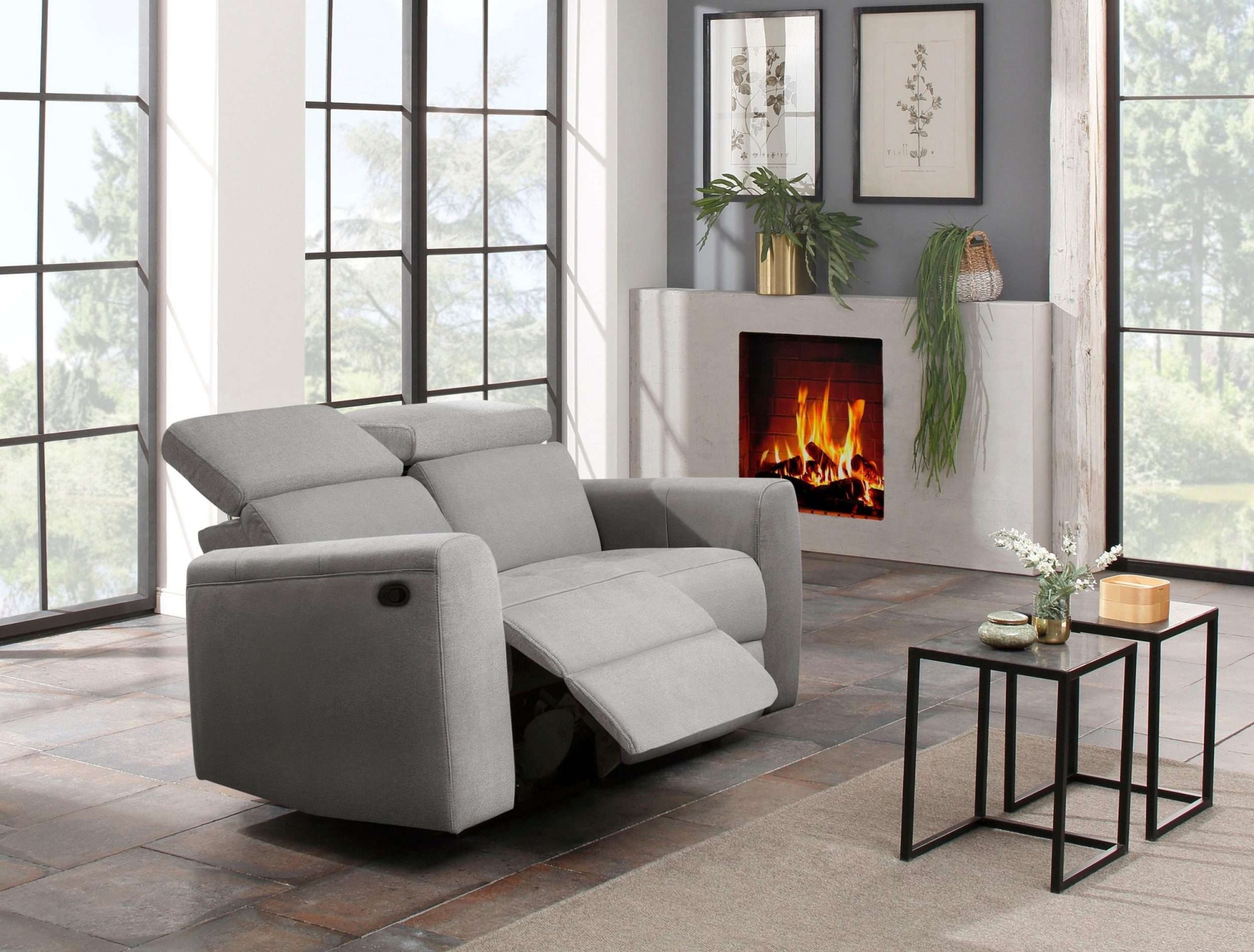 Home affaire 2-Sitzer »Sentrano« 152 cm, man. o. elektr. Relaxfunktion und USB/Kopfverstellung