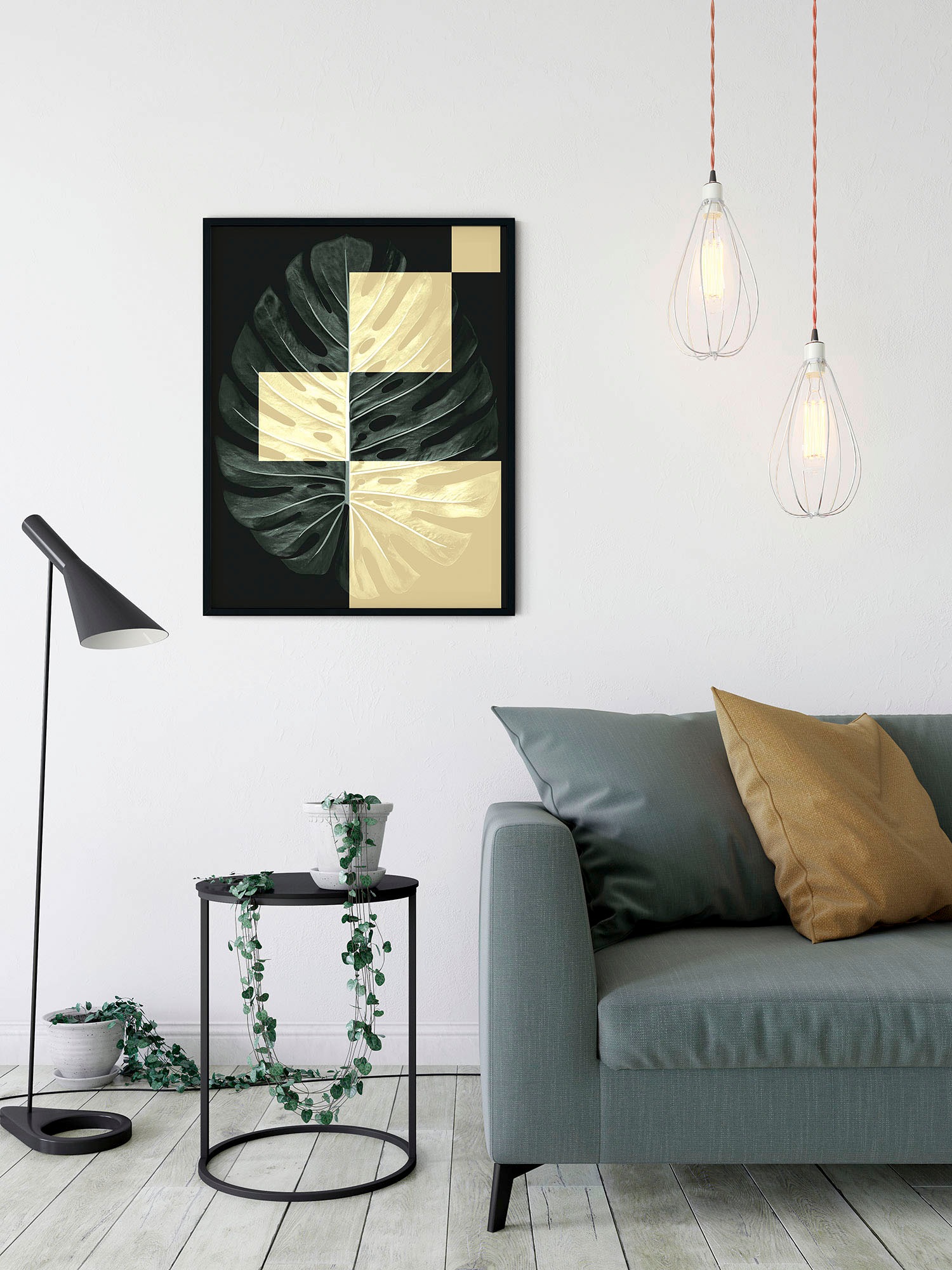 Komar Wandbild »Monstera Theatre«, (1 St.), Deutsches Premium-Poster Fotopapier mit seidenmatter Oberfläche und hoher Lichtbeständigkeit. Für fotorealistische Drucke mit gestochen scharfen Details und hervorragender Farbbrillanz.