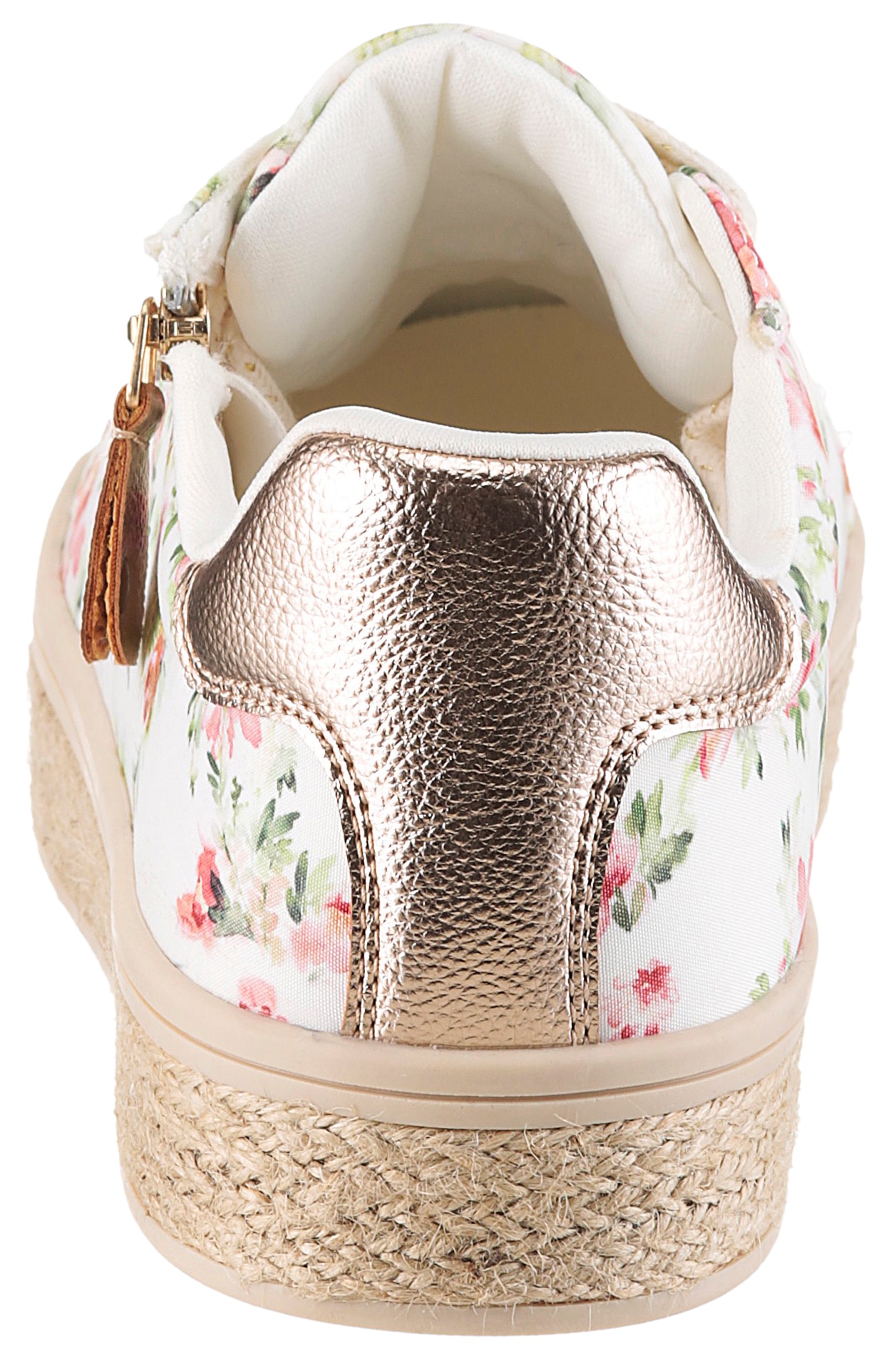 Aniston SHOES Plateausneaker  Sneaker, Schnürschuh mit bunten Metallic-Besatz