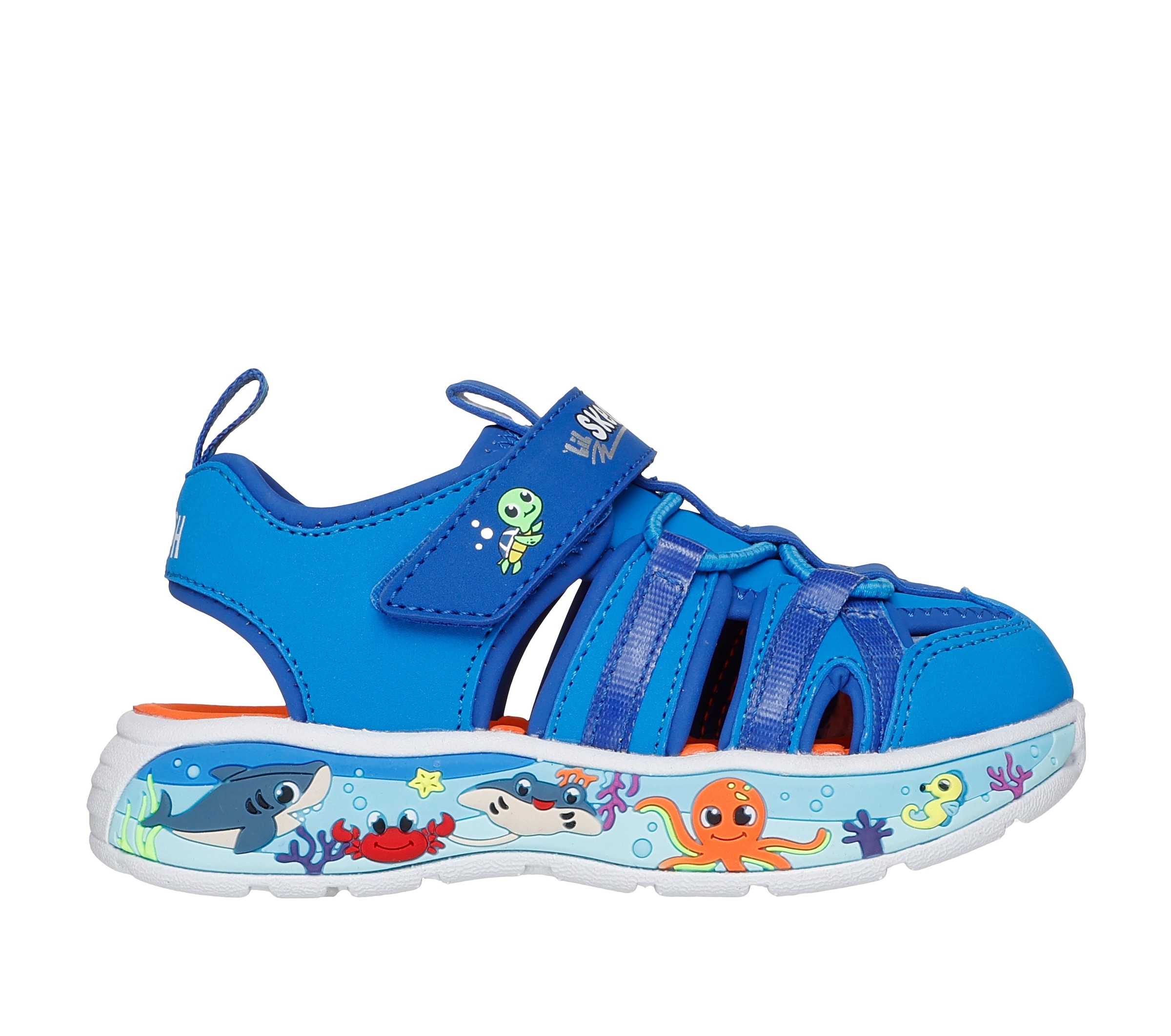 Skechers Sandale »PLAY SCENE SPLASH«  chaussure de bain avec semelle colorée, gabarit de taille à télécharger