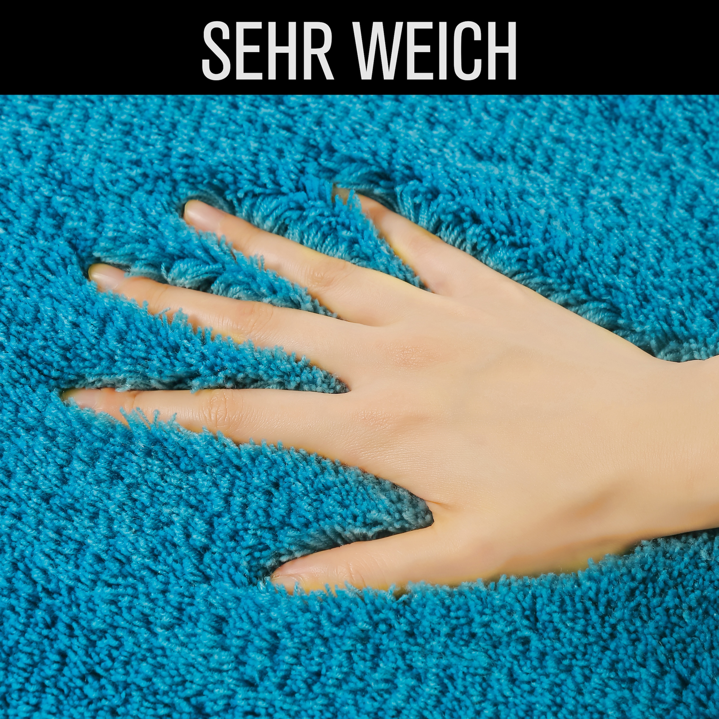 my home Badematte »Merida, Badvorleger, Badezimmer Teppich« Höhe 32 mm rutschhemmend beschichtet fussbodenheizungsgeeignet | schnell trocknend | strapazierfähig Badteppich, Uni Farben, rechteckig, rund & als 2-tlg. Set erhältlich