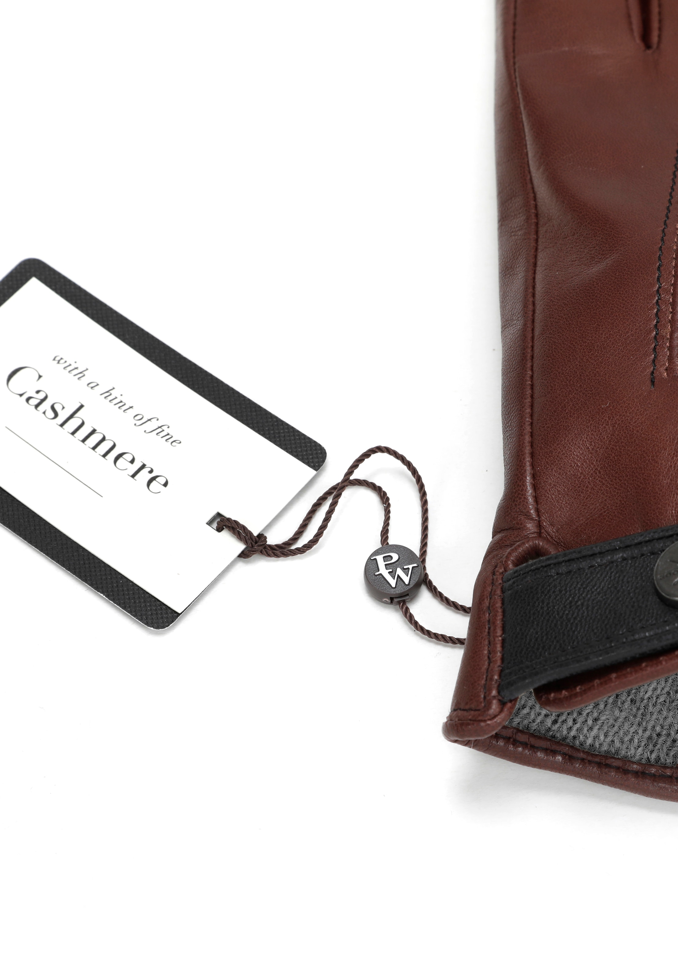 PEARLWOOD Gants en cuir »TAYLOR« 1 Paar,  gefüttert, Ziernähte, seitlicher Lederriegel in Kontrastfarbe