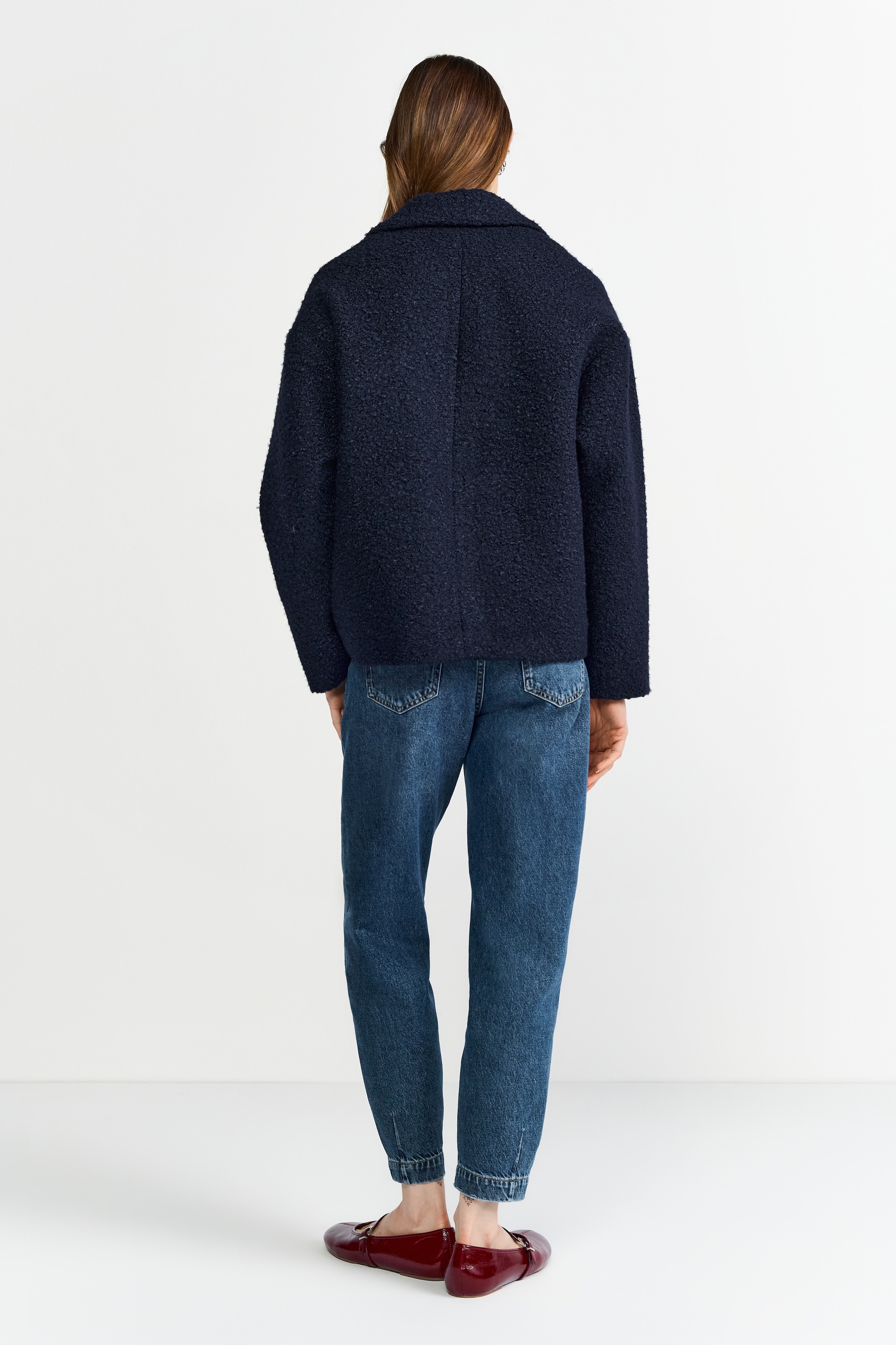 RICHROYAL Kurzjacke mit dezenter Teddy-Oberfläche