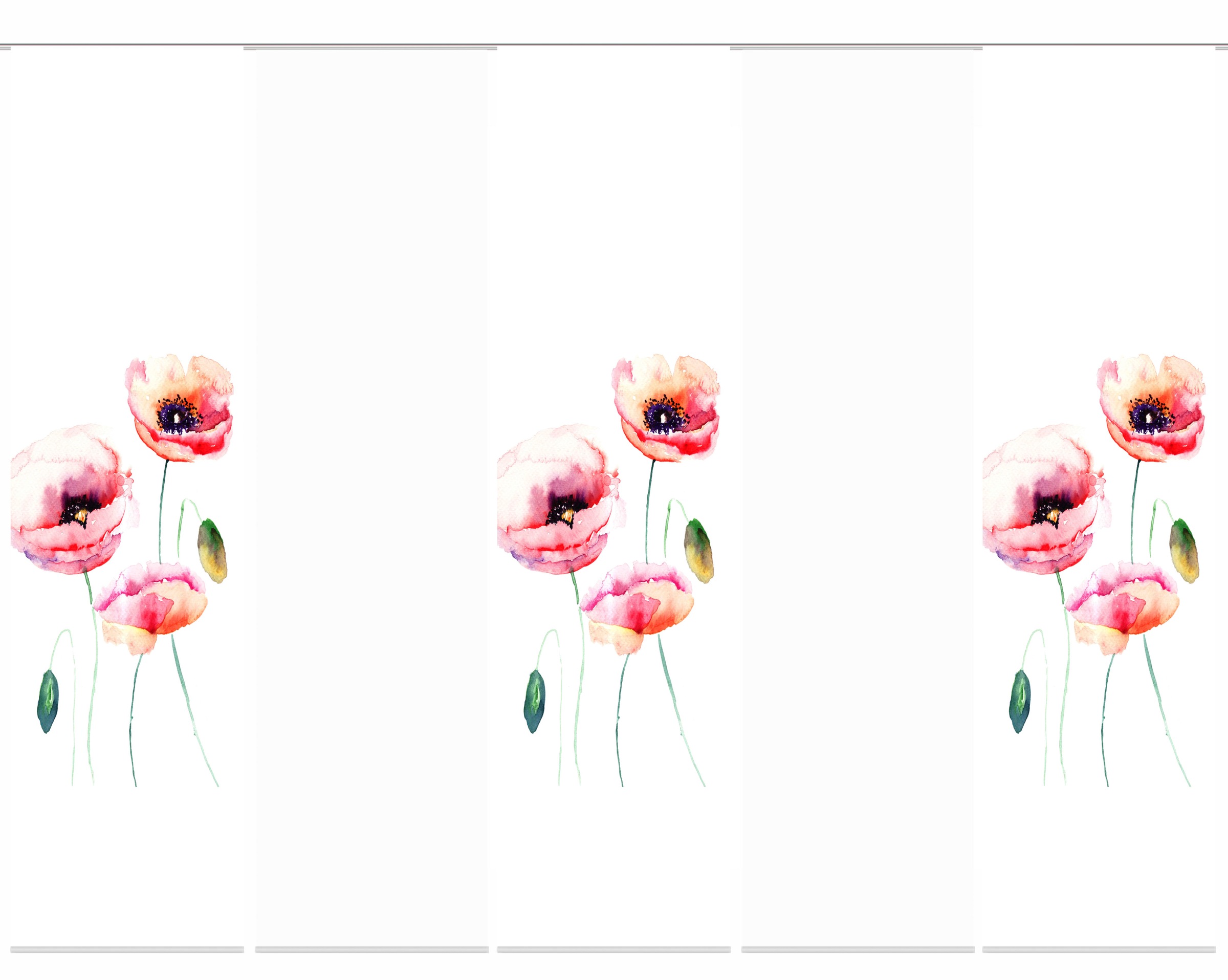 Image of HOME WOHNIDEEN Schiebegardine »VALMUE«, (5 St.), Schiebevorhang Digi 5er Set VALMUE bei Ackermann Versand Schweiz