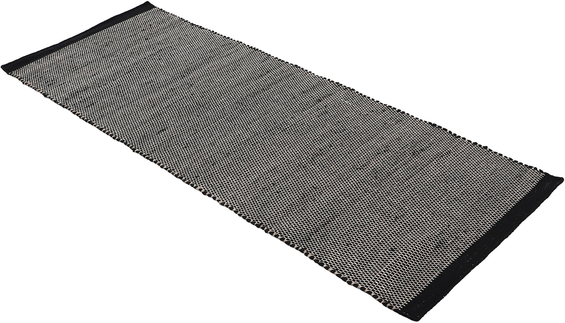 carpetfine Wollteppich »Mona,  auch als Läufer«, rechteckig, 5 mm Höhe, 80% Wolle, Wendeteppich aus Wolle/Baumwolle, Wohnzimmer