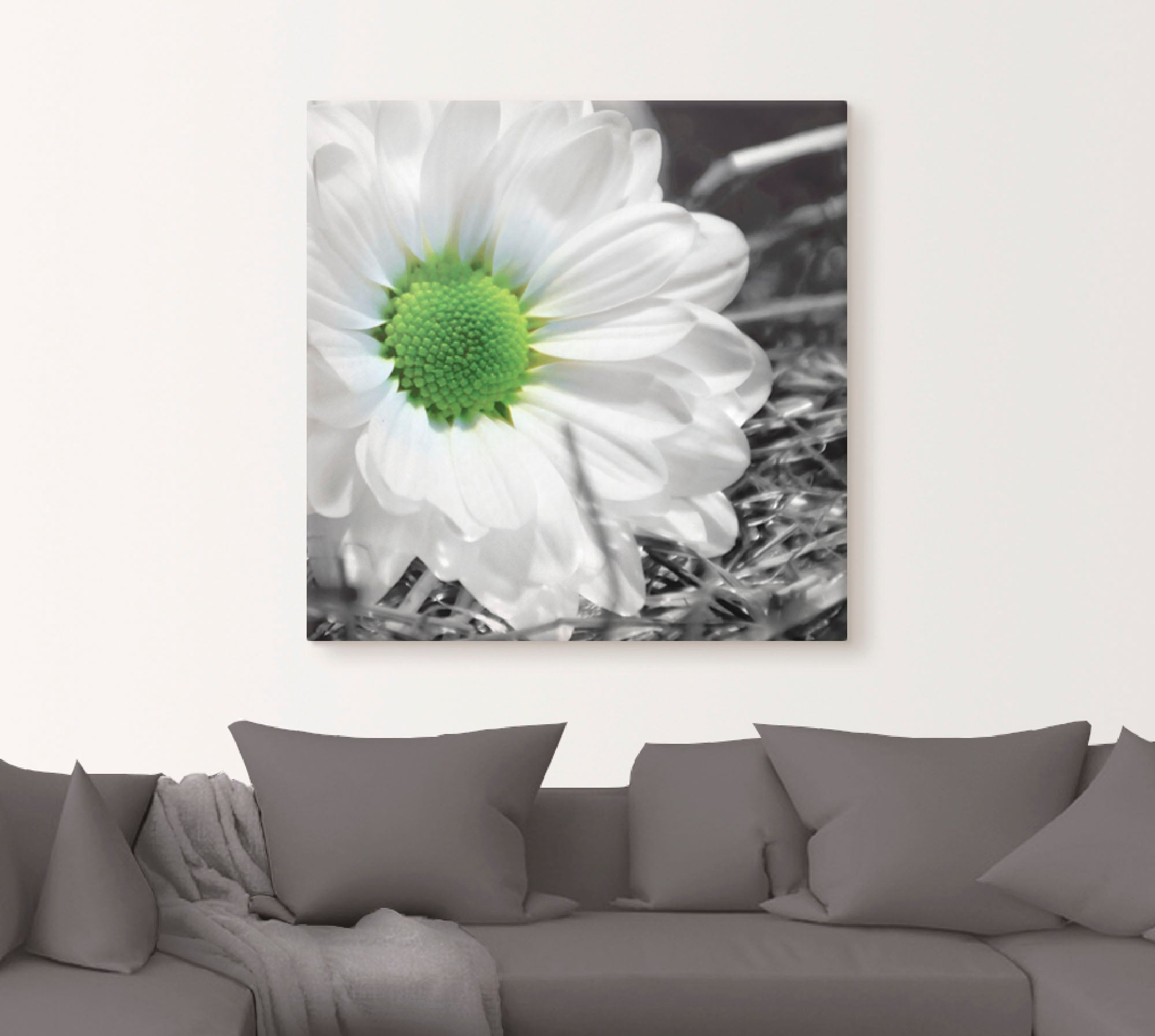 Artland Wandbild »Weisse Blume«, Blumen, (1 St.), als Leinwandbild, Wandaufkleber in verschied. Grössen