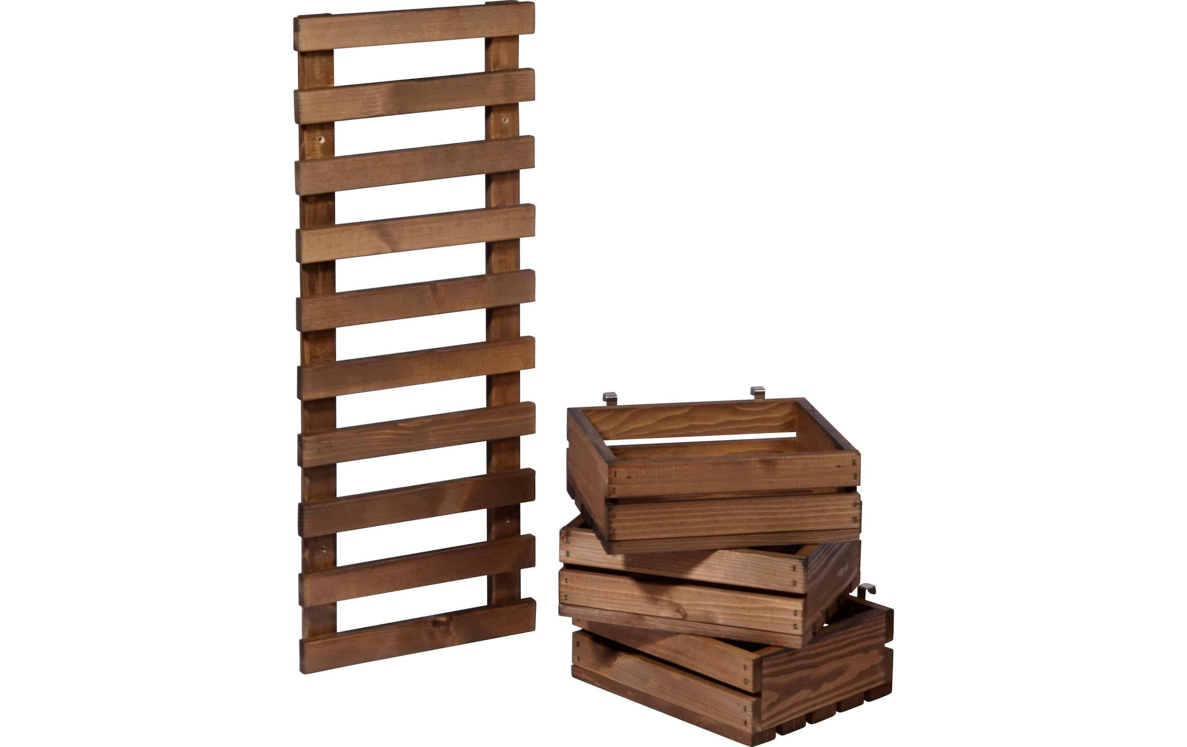 dobar Hochbeet »3-stufige Blumenleiter für die Wandmontage«