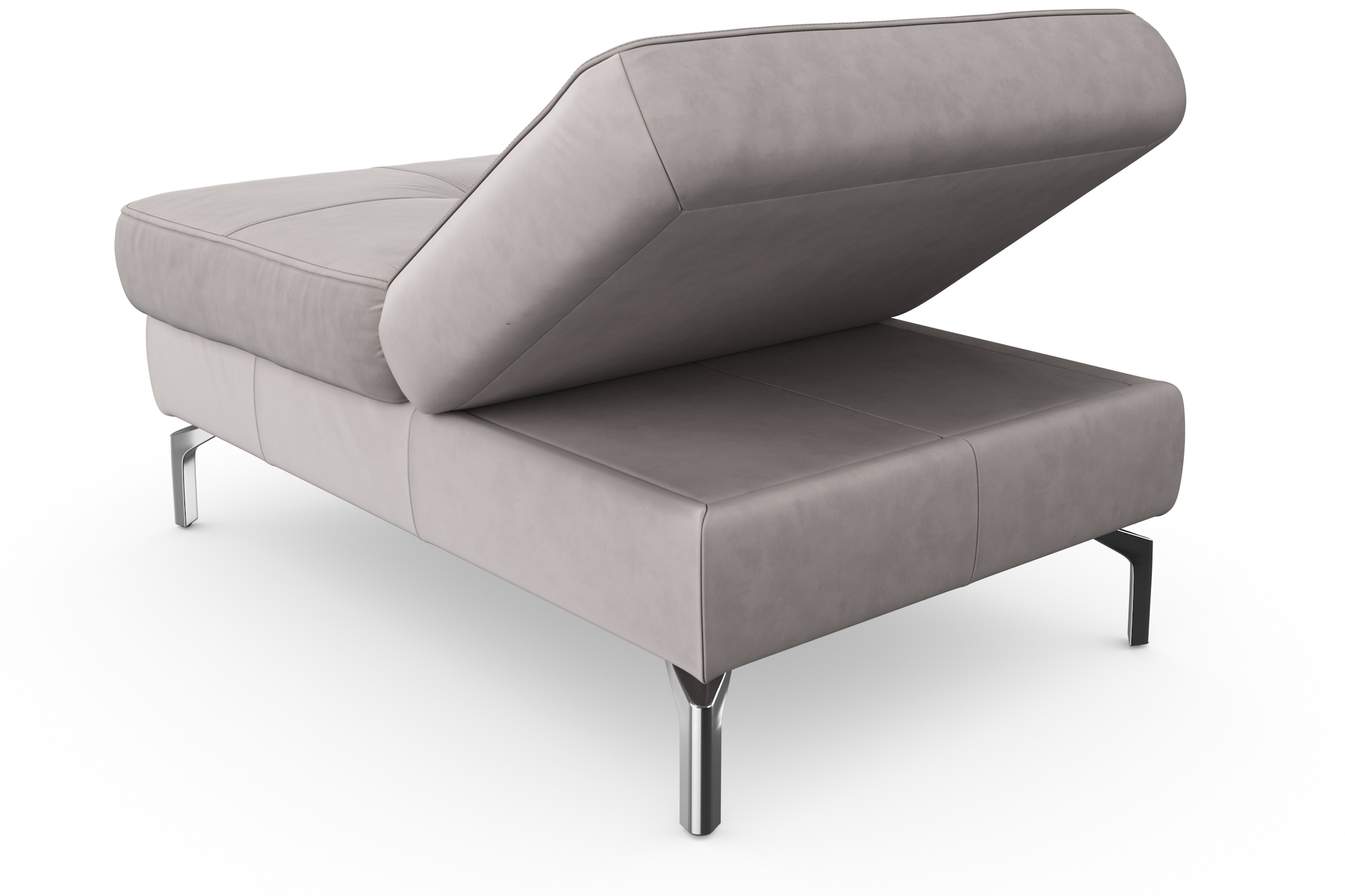 sit&more Hocker »Bendigo«, mit Klappfunktion, Bodenfreiheit 15 cm, wahlweise in 2 Fussfarben