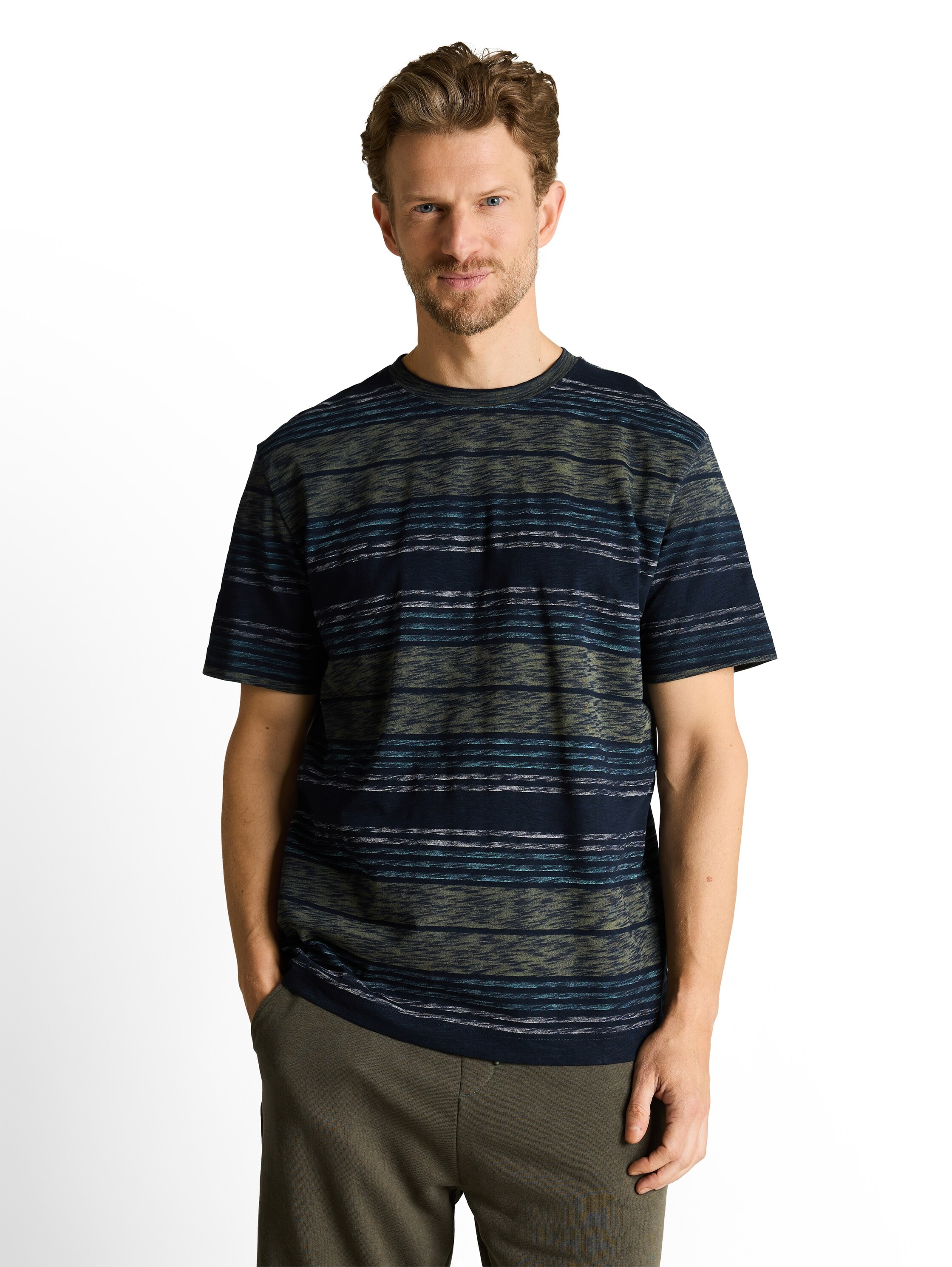 Image of TOM TAILOR Kurzarmshirt im Streifen-Design