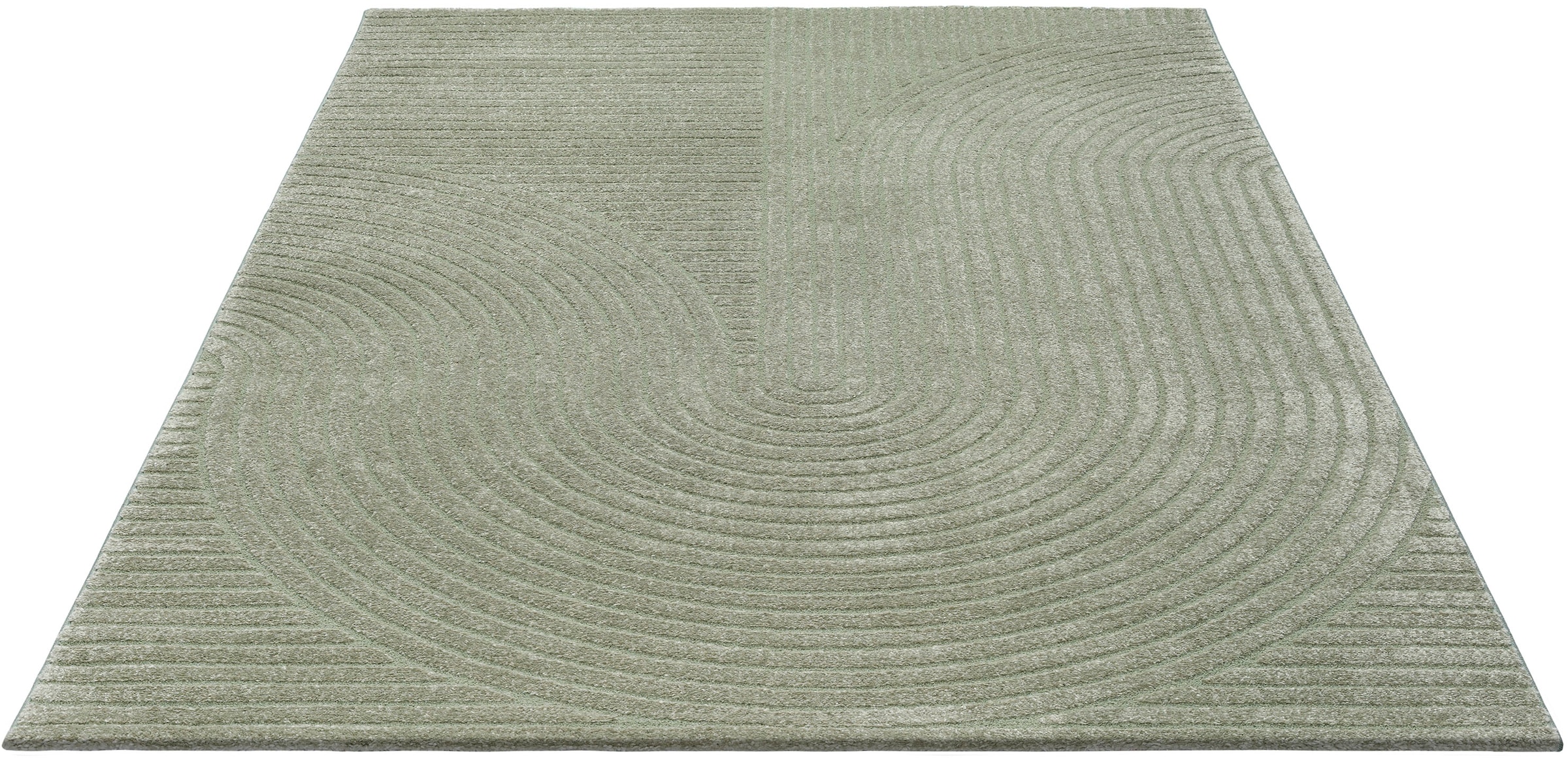 GOODproduct Designteppich »Eliaan 3D Optik/Hoch-Tief Effekt« rechteckig 14 mm Höhe hohe Flordichte und angenehm weich, Teppich Wohnzimmer Boho Design