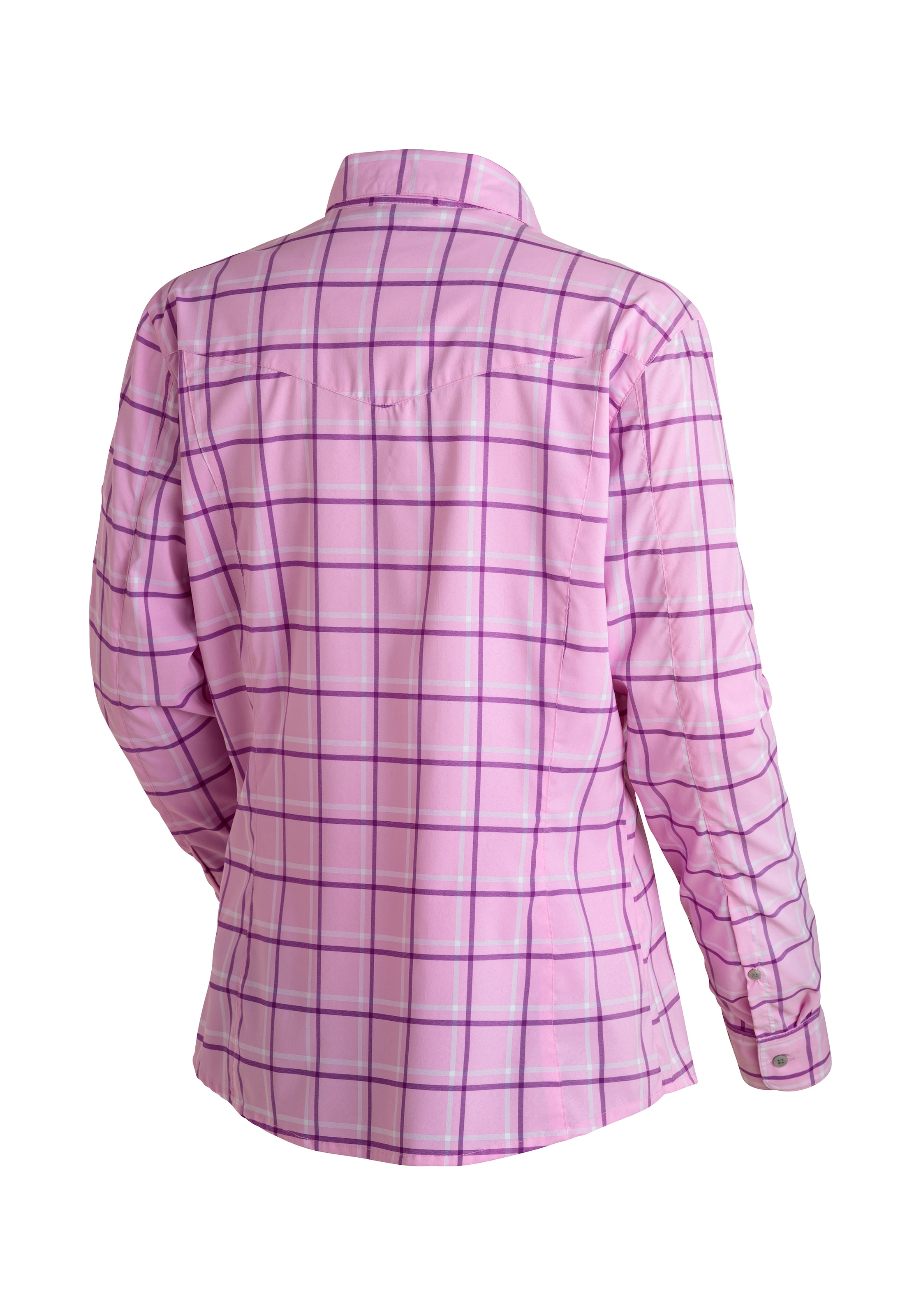 Maier Sports Funktionsbluse »Kendra L/S W« Damen Bluse, leichte Langarmbluse, Blusen-Shirt, Karobluse, Reg Fit