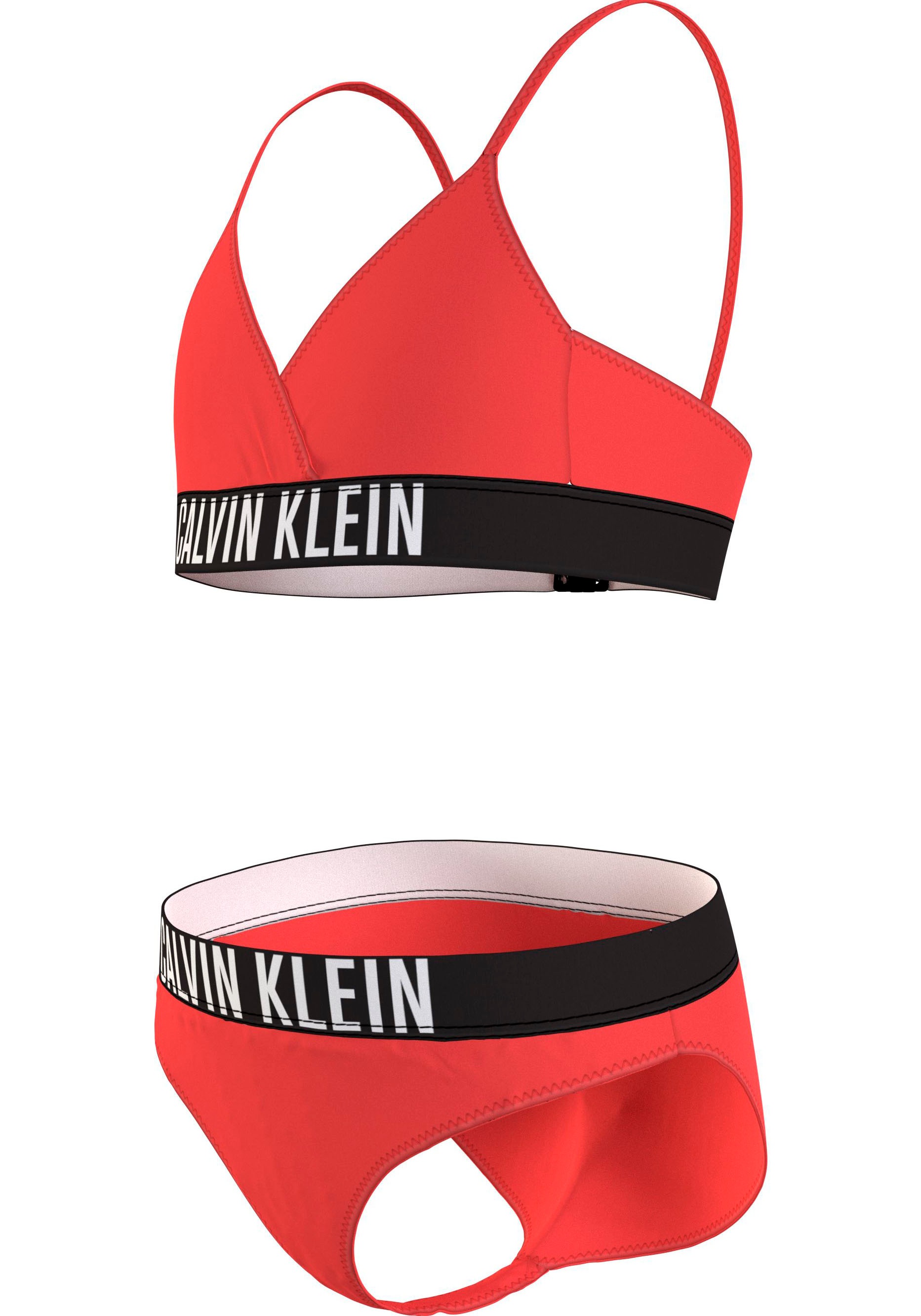 ♕ Calvin Klein Swimwear Triangel-Bikini »CROSSOVER TRIANGLE BIKINI SET«, in unifarbener  Optik versandkostenfrei auf