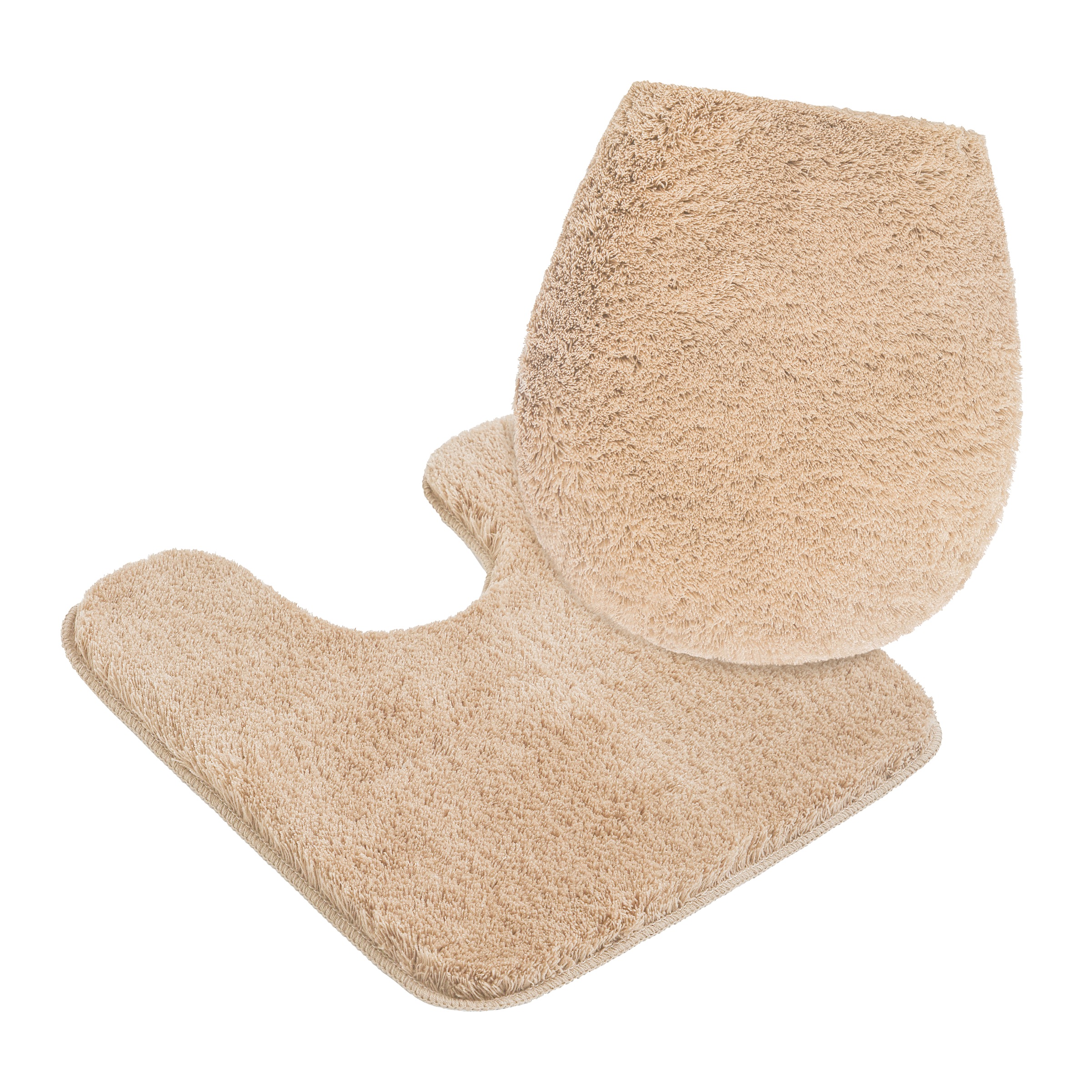 my home Badematte »Merida, Badvorleger, Badezimmer Teppich«, rutschhemmend beschichtet, fussbodenheizungsgeeignet-schnell trocknend-strapazierfähig, Badteppich, Uni Farben, rechteckig, rund & als 2-tlg. Set erhältlich