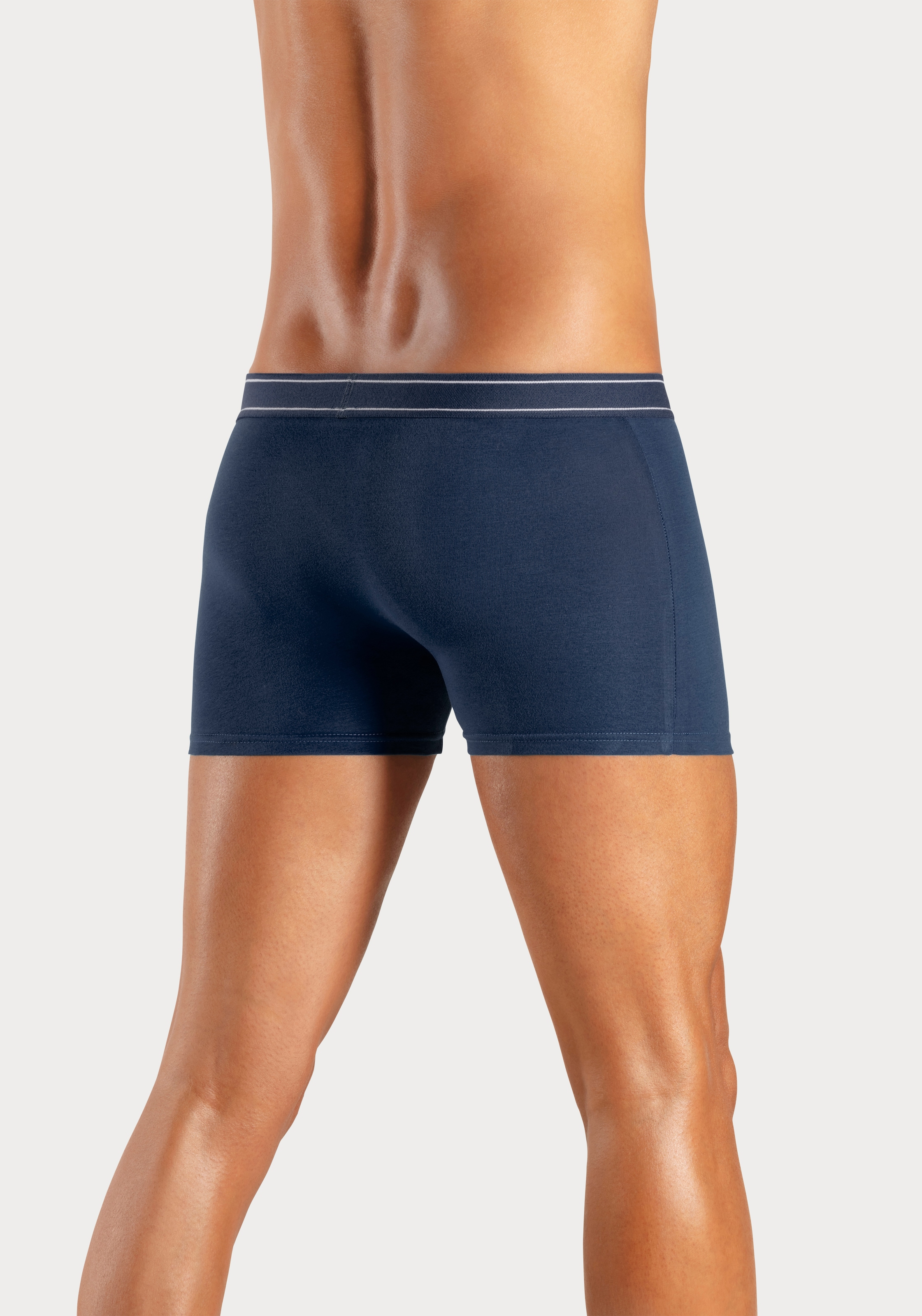 H.I.S Boxer »Boxershorts für Herren« Packung, 5 Stk. mit Steifen und Logo im Bund