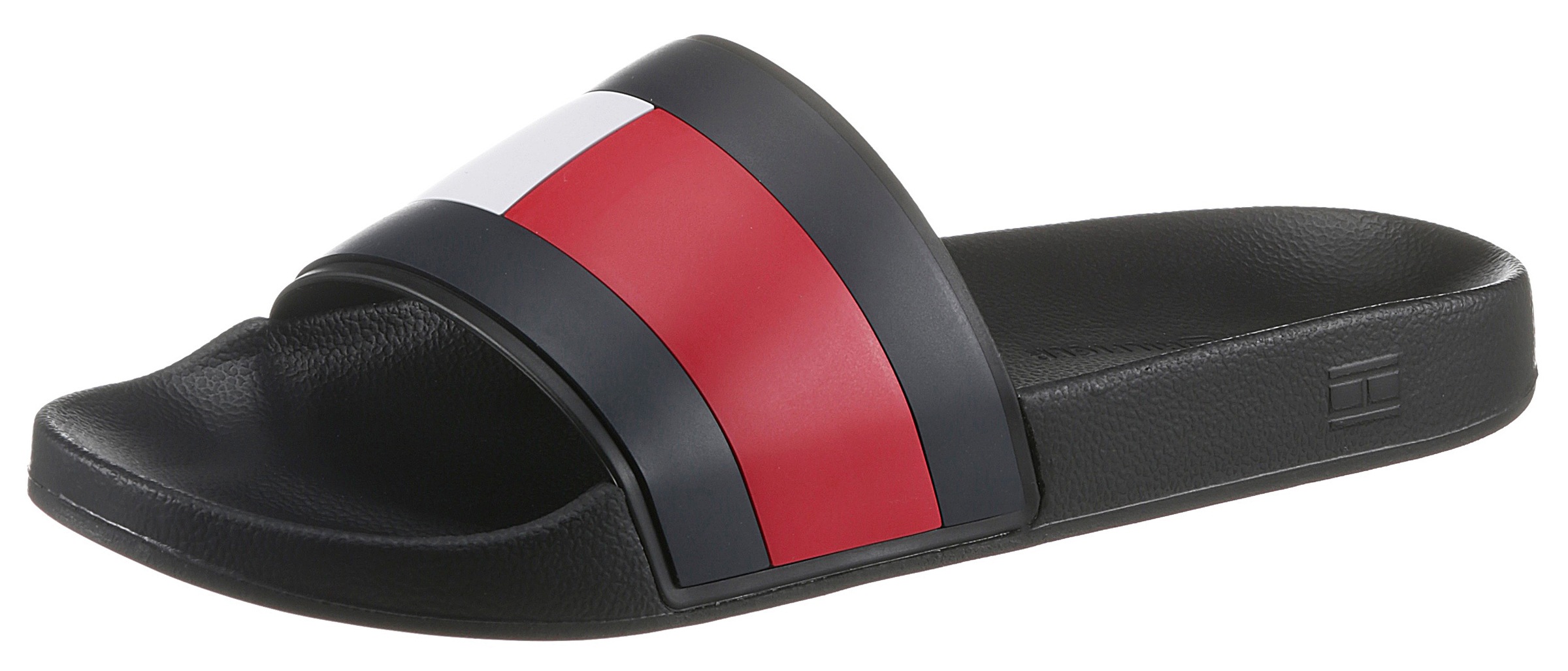 Image of Tommy Hilfiger Badepantolette »RUBBER TH FLAG POOL SLIDE«, für Bad und Strand super geeignet bei Ackermann Versand Schweiz
