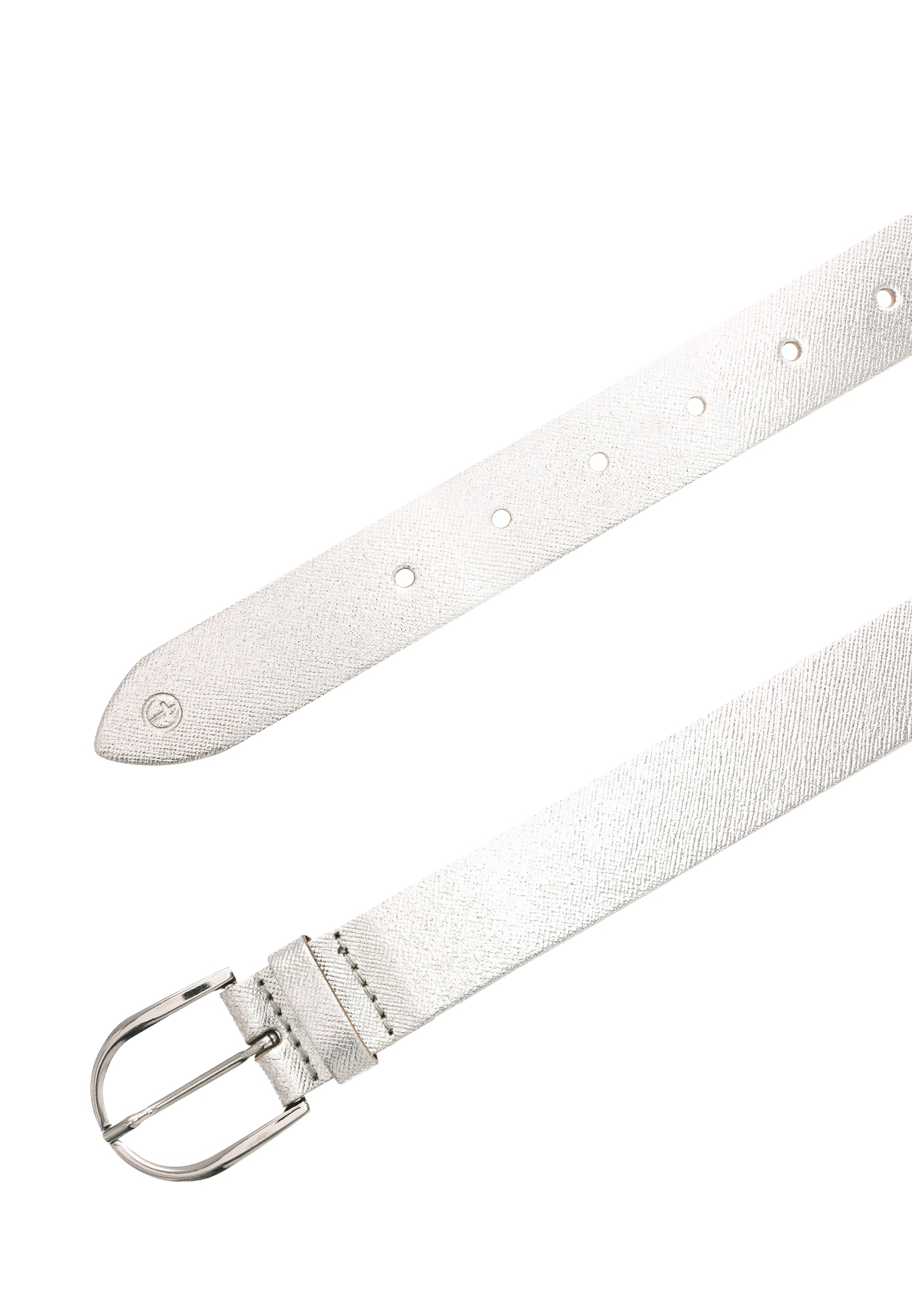 Tamaris Ledergürtel »"Cleena Silver"« 3 cm breit, leicht strukturierte Oberfläche, dezentes Markenlogo