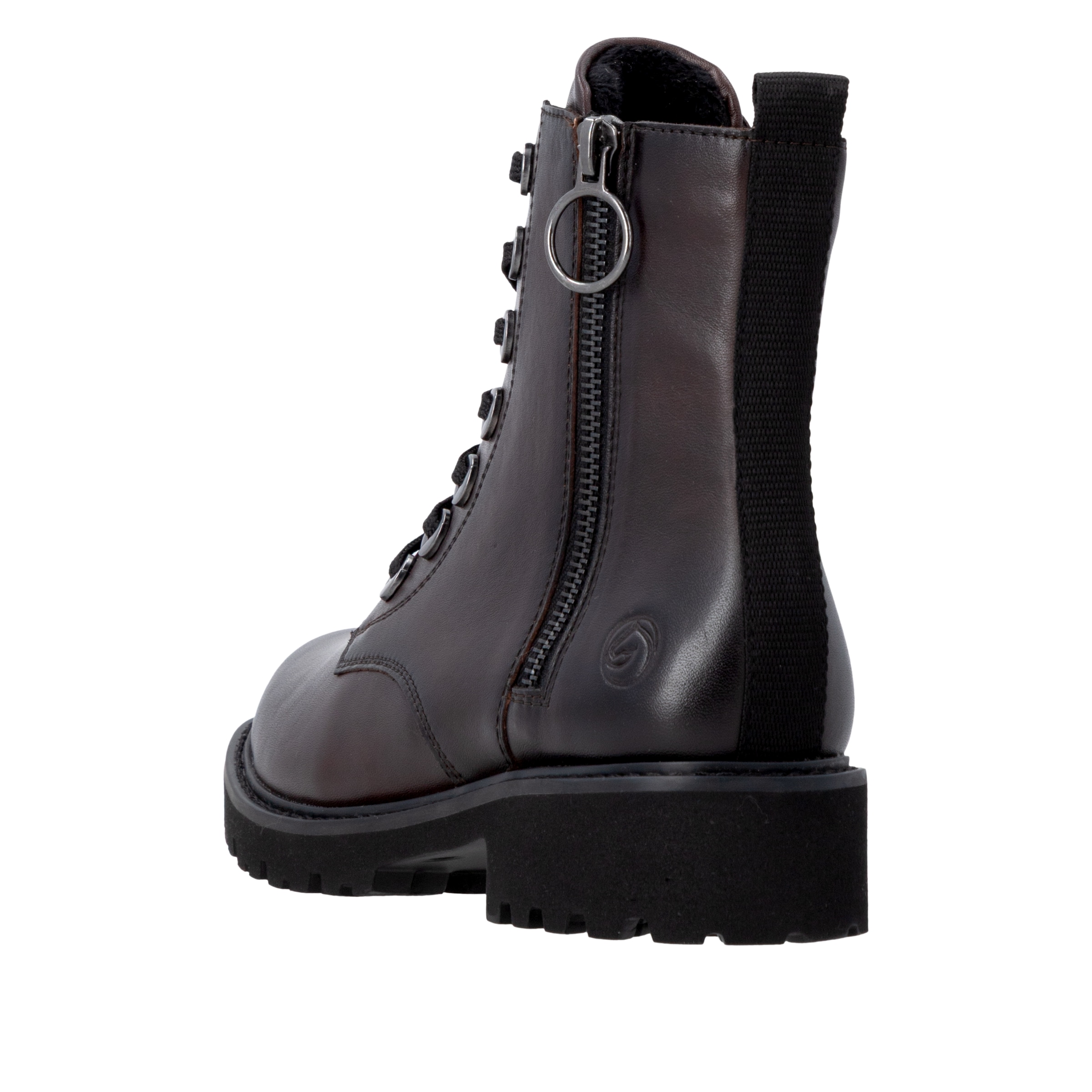 Remonte Bottes à lacets  talon bloc, bottines, boots à lacets, look usé à la mode