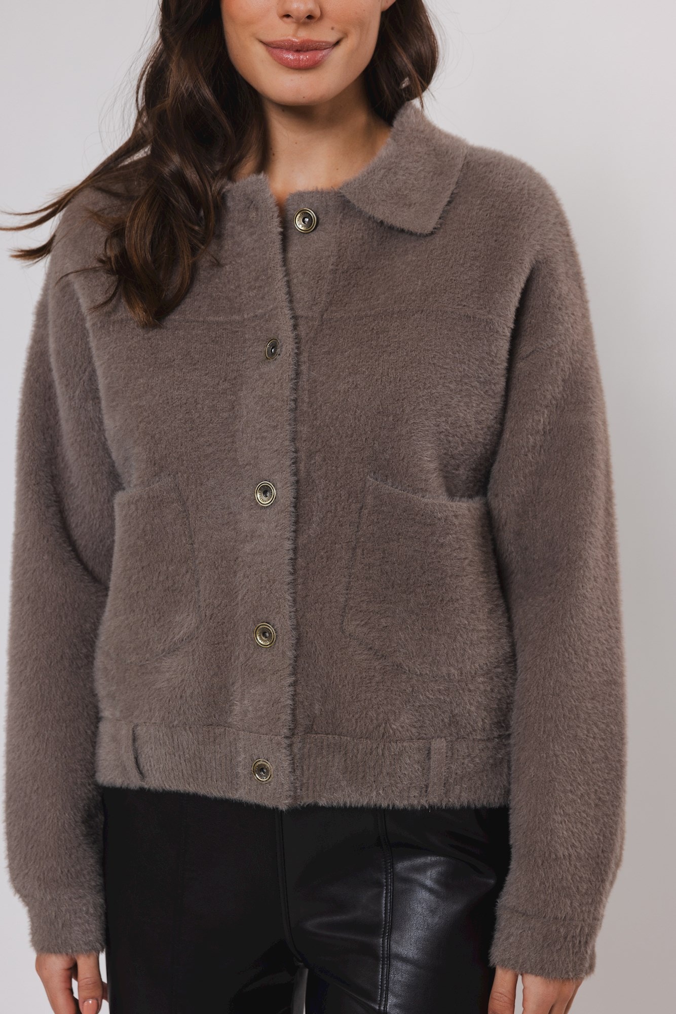 Rino & Pelle Strickjacke »BUBBLY« mit flauschiger Optik