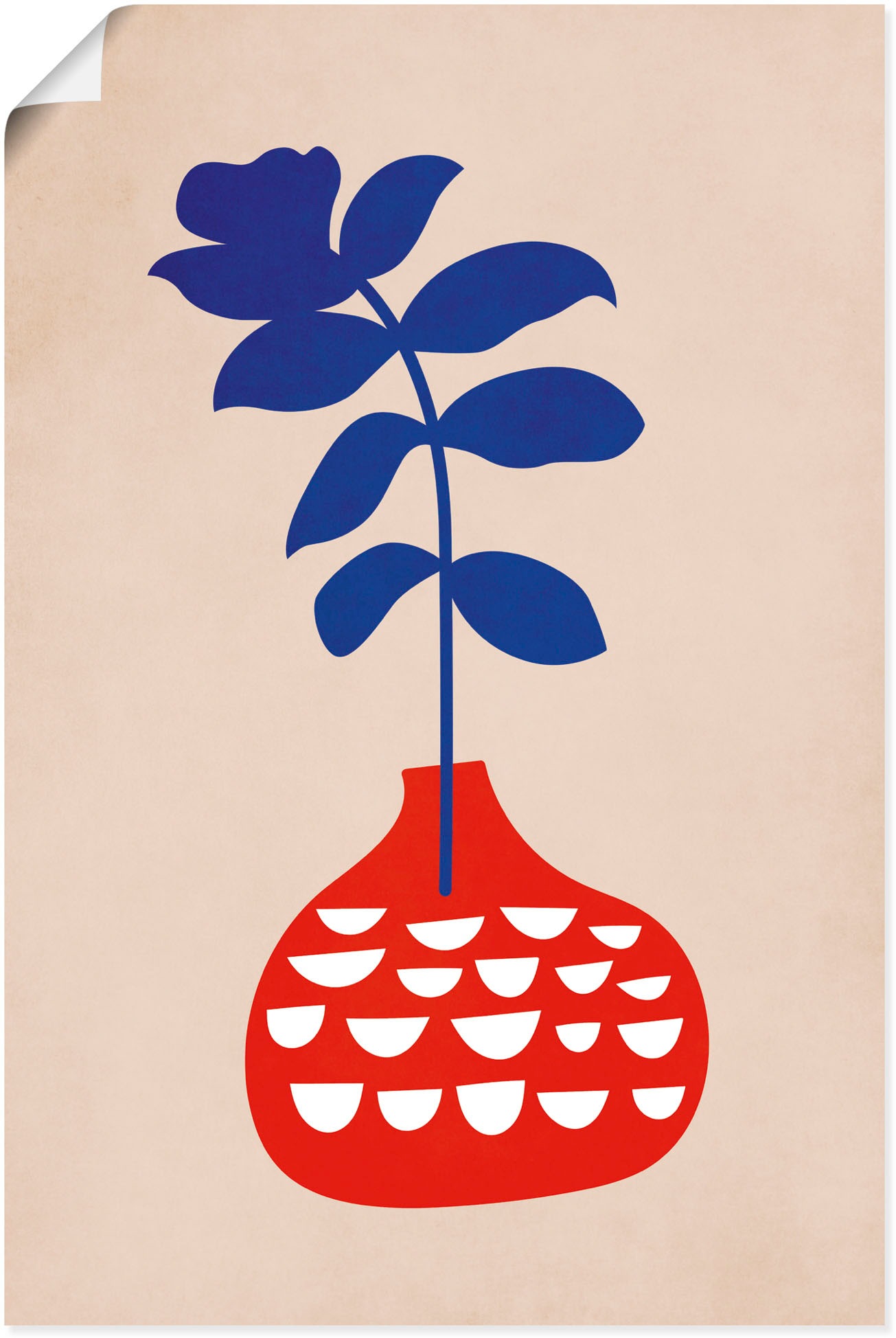 Image of Artland Wandbild »Wilde Blume«, Vasen & Töpfe, (1 St.), in vielen Grössen & Produktarten - Alubild / Outdoorbild für den Aussenbereich, Leinwandbild, Poster, Wandaufkleber / Wandtattoo auch für Badezimmer geeignet bei Ackermann Versand Schweiz