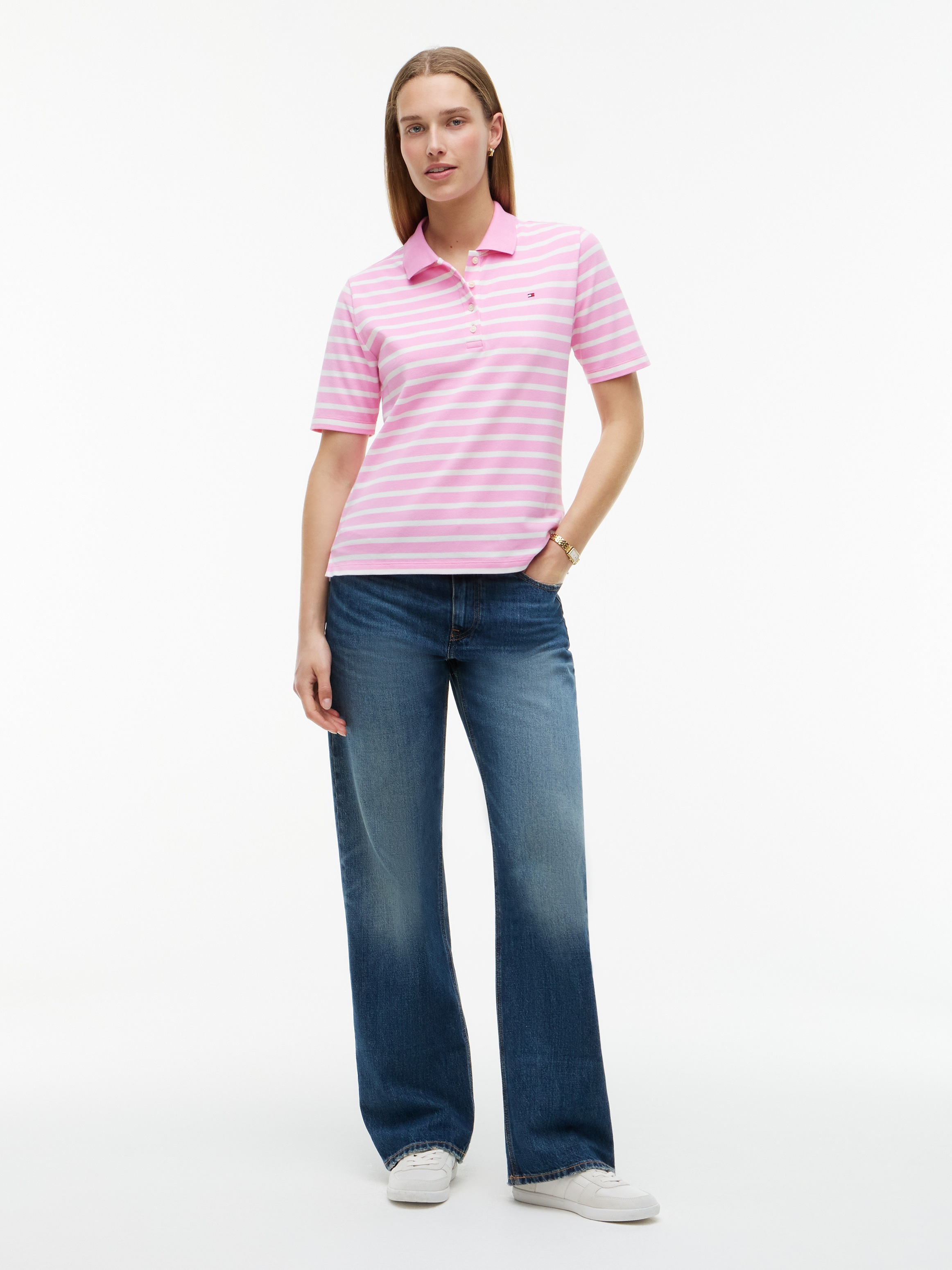 Tommy Hilfiger Poloshirt »1985 REG PIQUE POLO« mit Logo-Stickerei, Seitenschlitze, Regular Fit
