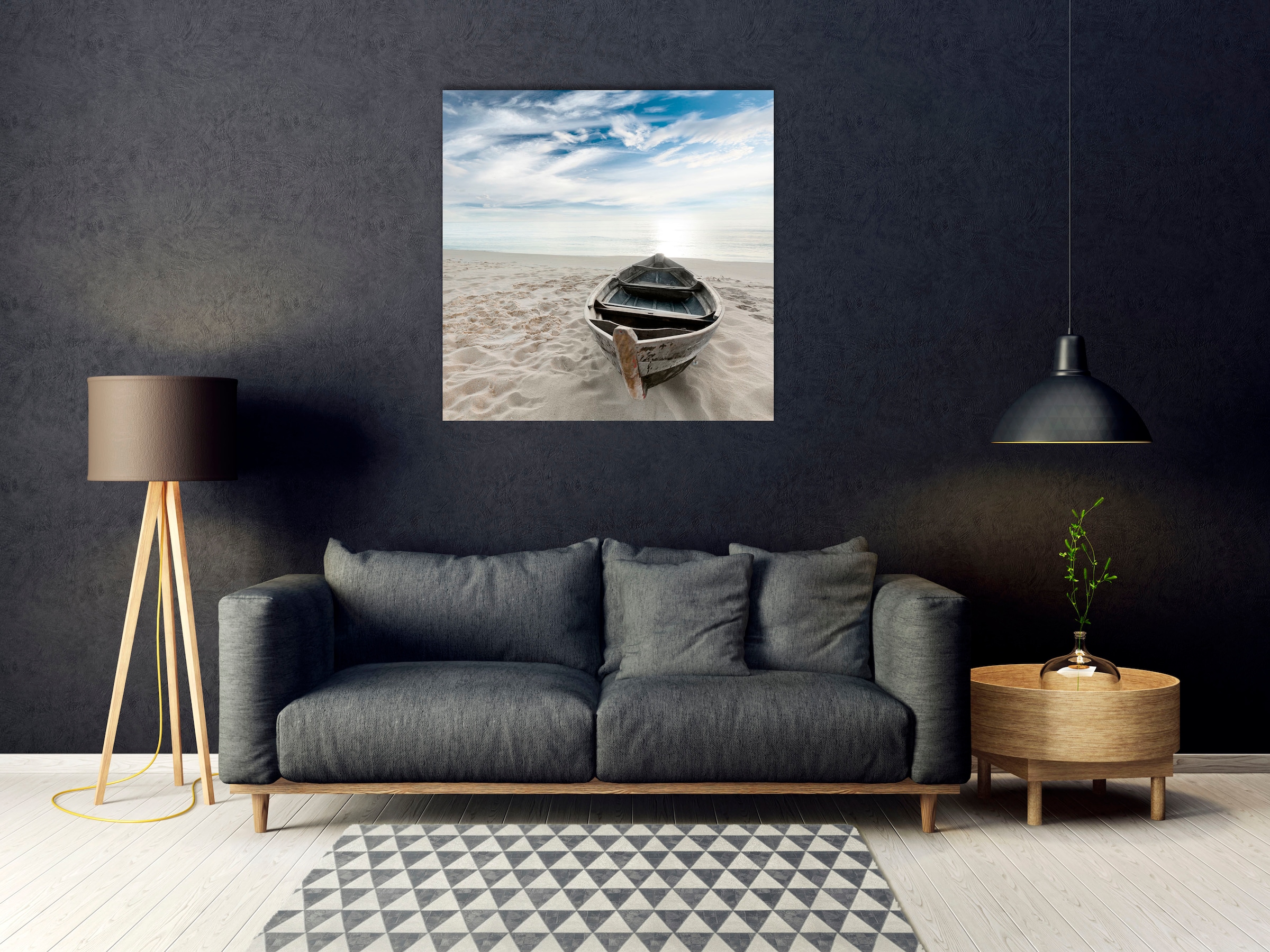 Image of queence Acrylglasbild "Erwin" Meer Meer Bilder Schiffe Spa Spa Bilder Strand 1 Stk. tlg. Fine Art-Print in Galeriequalität
