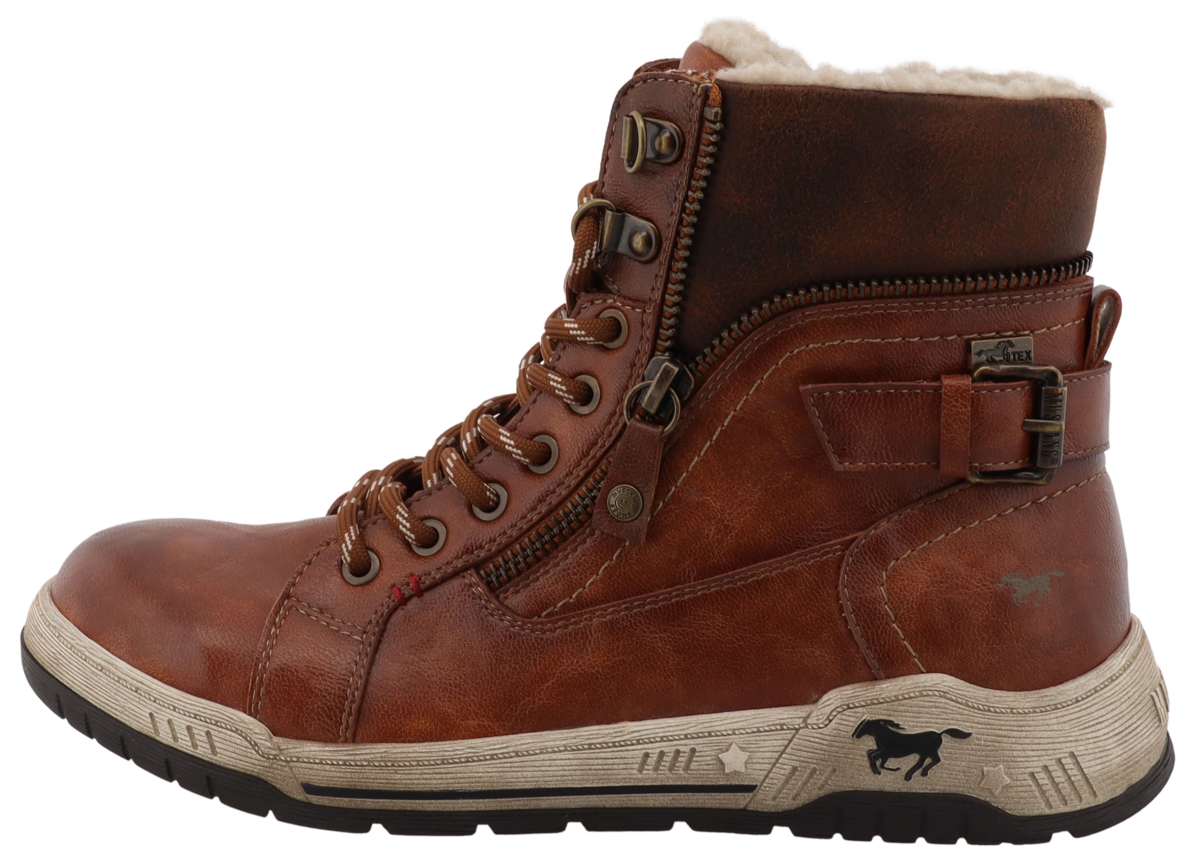 Mustang Shoes Bottes d'hiver »Ihana«  sneakers montantes, bottes d'hiver avec doublure chaude et TEX