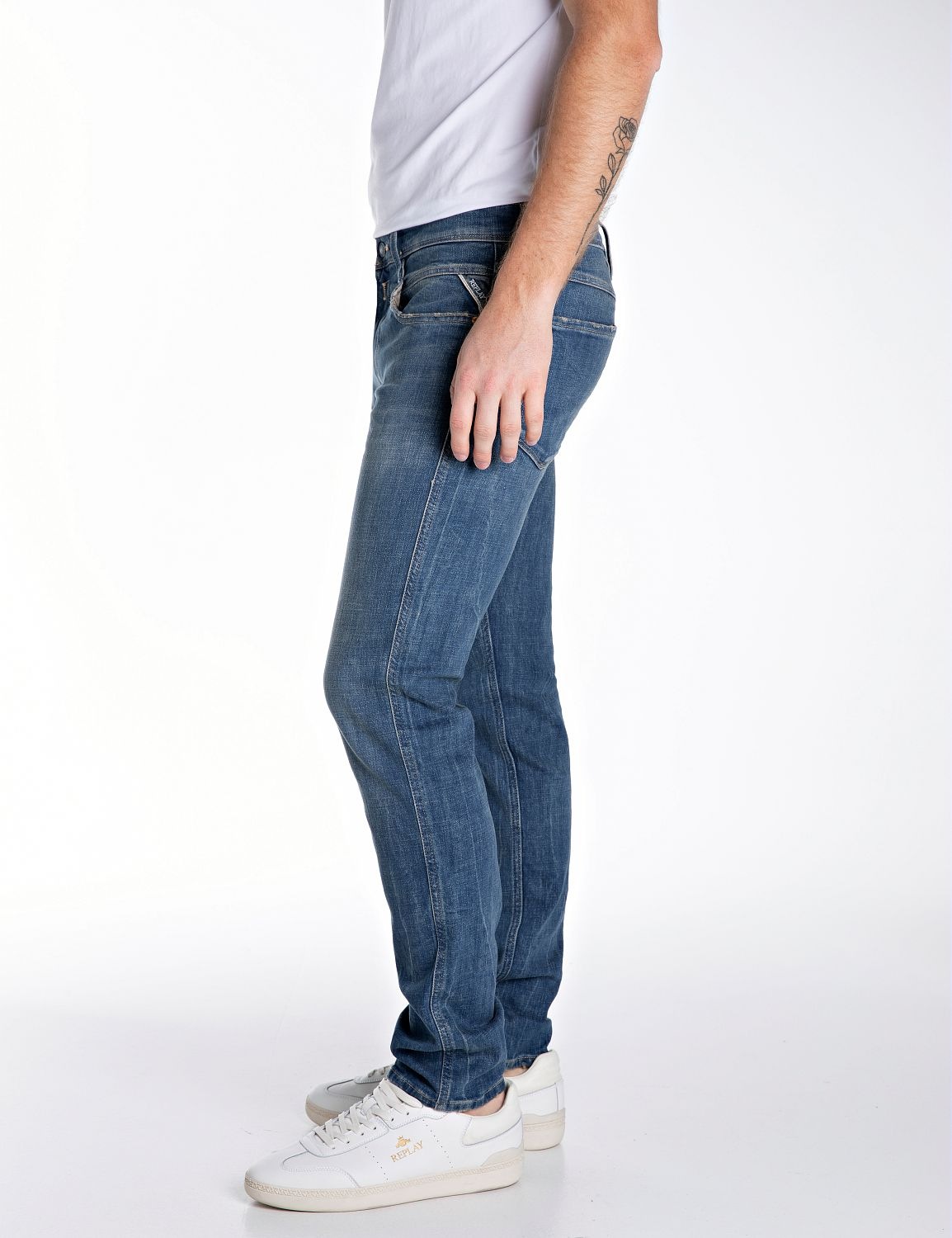 Replay Slim-fit-Jeans »ANBASS«, mit Washed-Optik