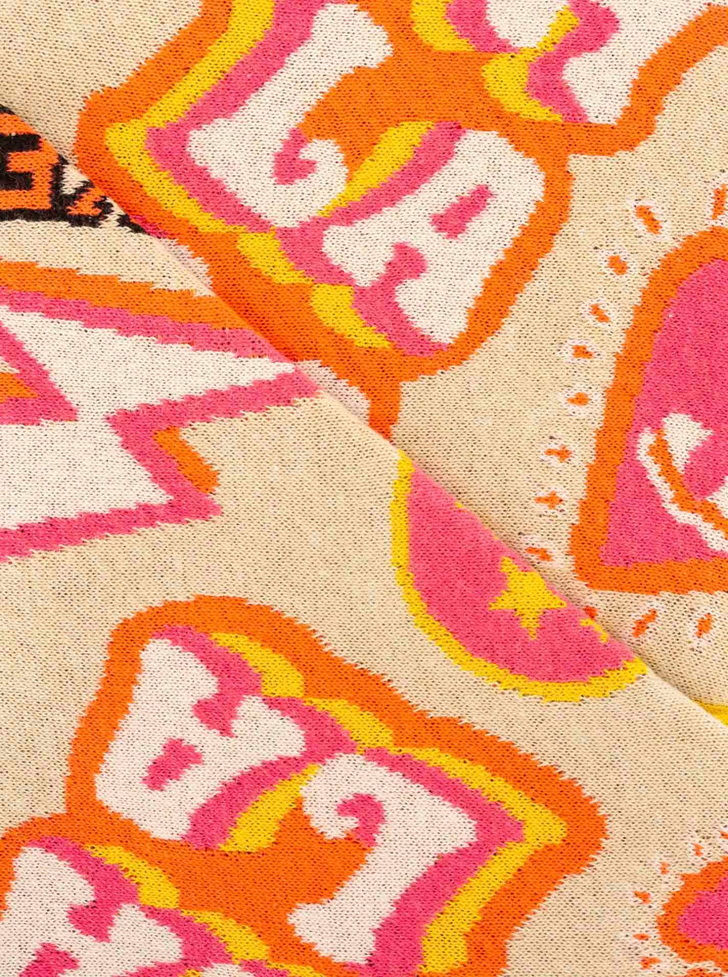 Zwillingsherz Foulard triangulaire »"OOPS"« Statement Muster, Strick, wärmend
