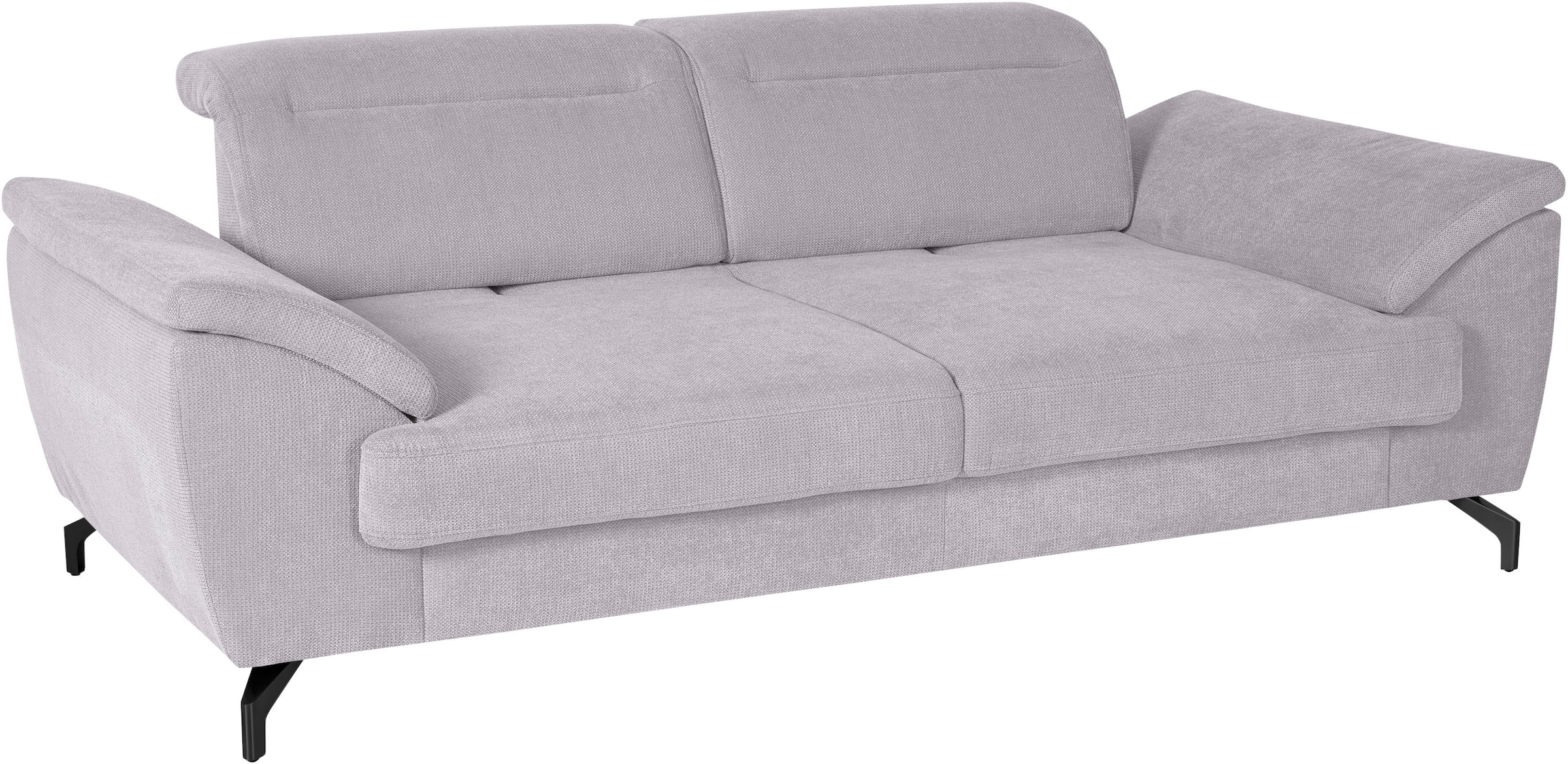 Image of sit&more 2,5-Sitzer "Percy" 12 cm Fusshöhe, Sitztiefenverstellung, wahlweise Kopfteilverstellung