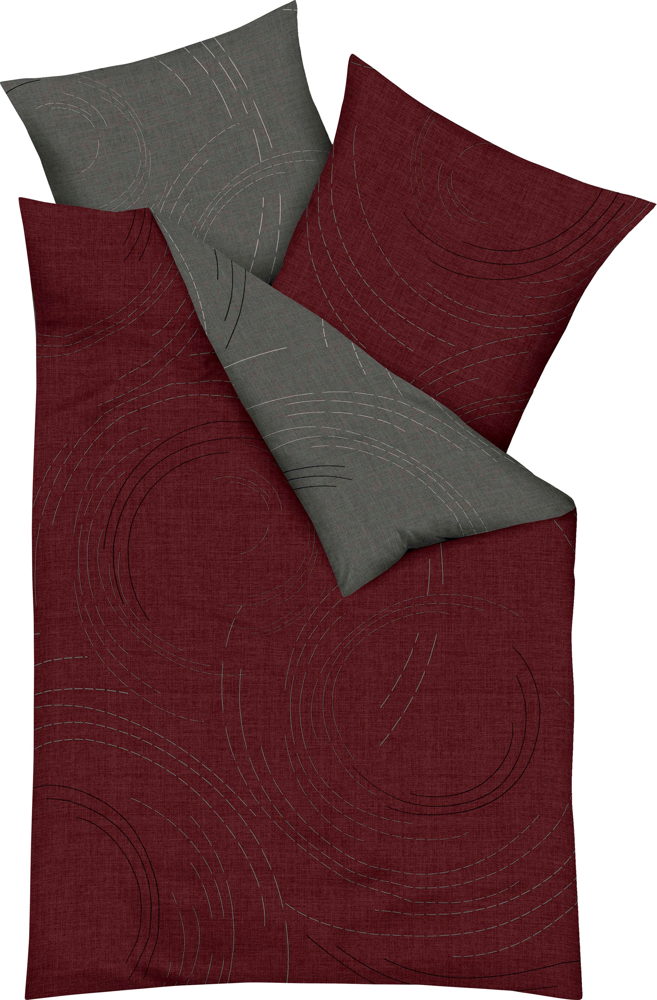 Kaeppel Wendebettwäsche »Jaro, in Gr. 135x200, 155x220 oder 200x200 cm«, mit Reissverschluss, 100% Baumwolle, Bettwäsche mit zeitlosem Design