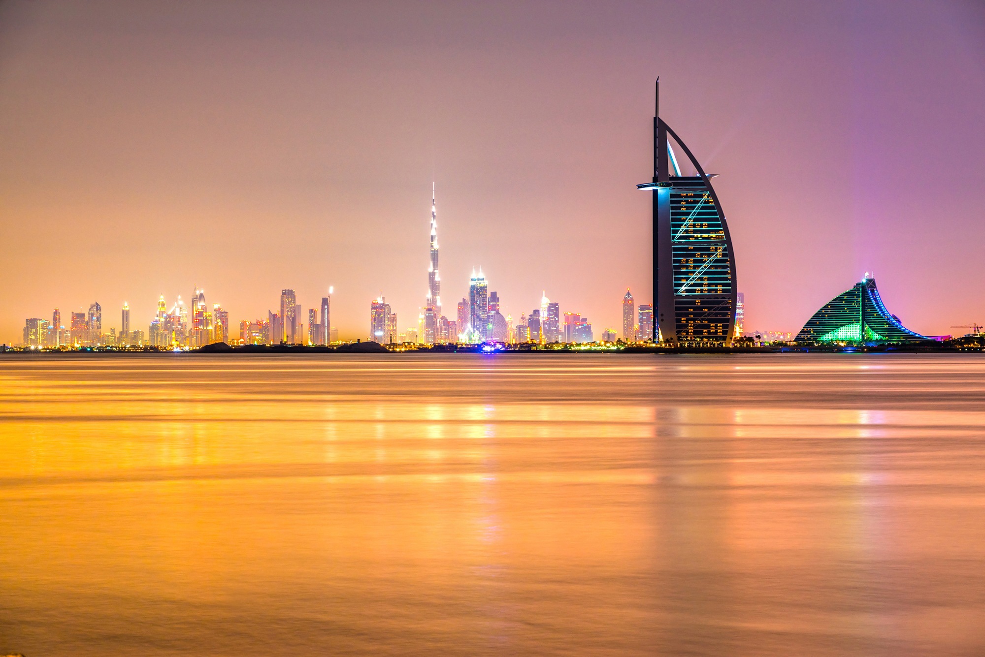 Papermoon Fototapete "DUBAI SKYLINE-EMIRAT BURJ AL ARAB"